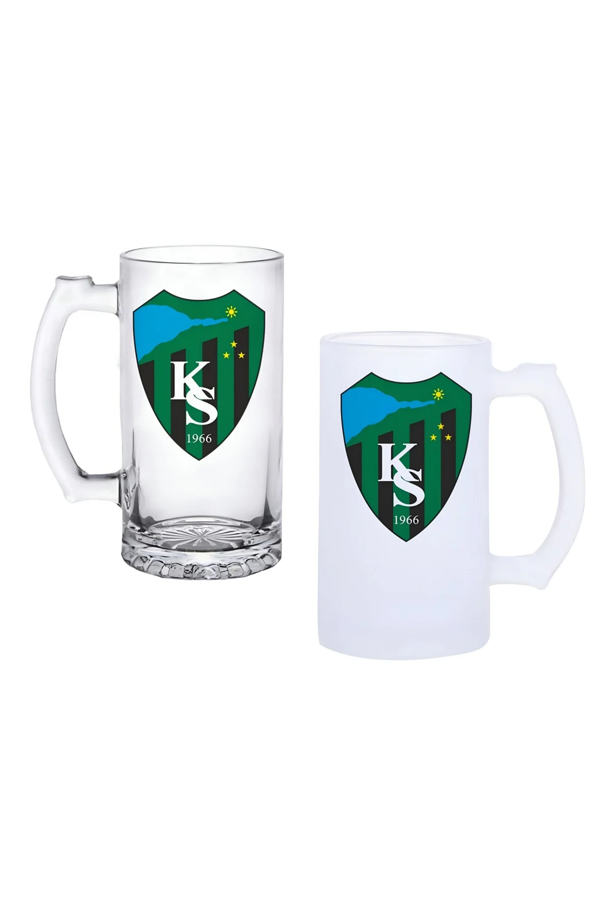Kocaelispor Kulplu Bira Bardağı Buzlu veya Şeffaf Seçenekli 0142