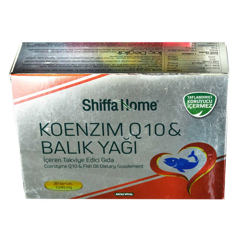 Koenzim Q10 & Balık Yağı Yumuşak Jel 1340 Mg x 30 Kapsül - Kalp ve Enerji Desteği