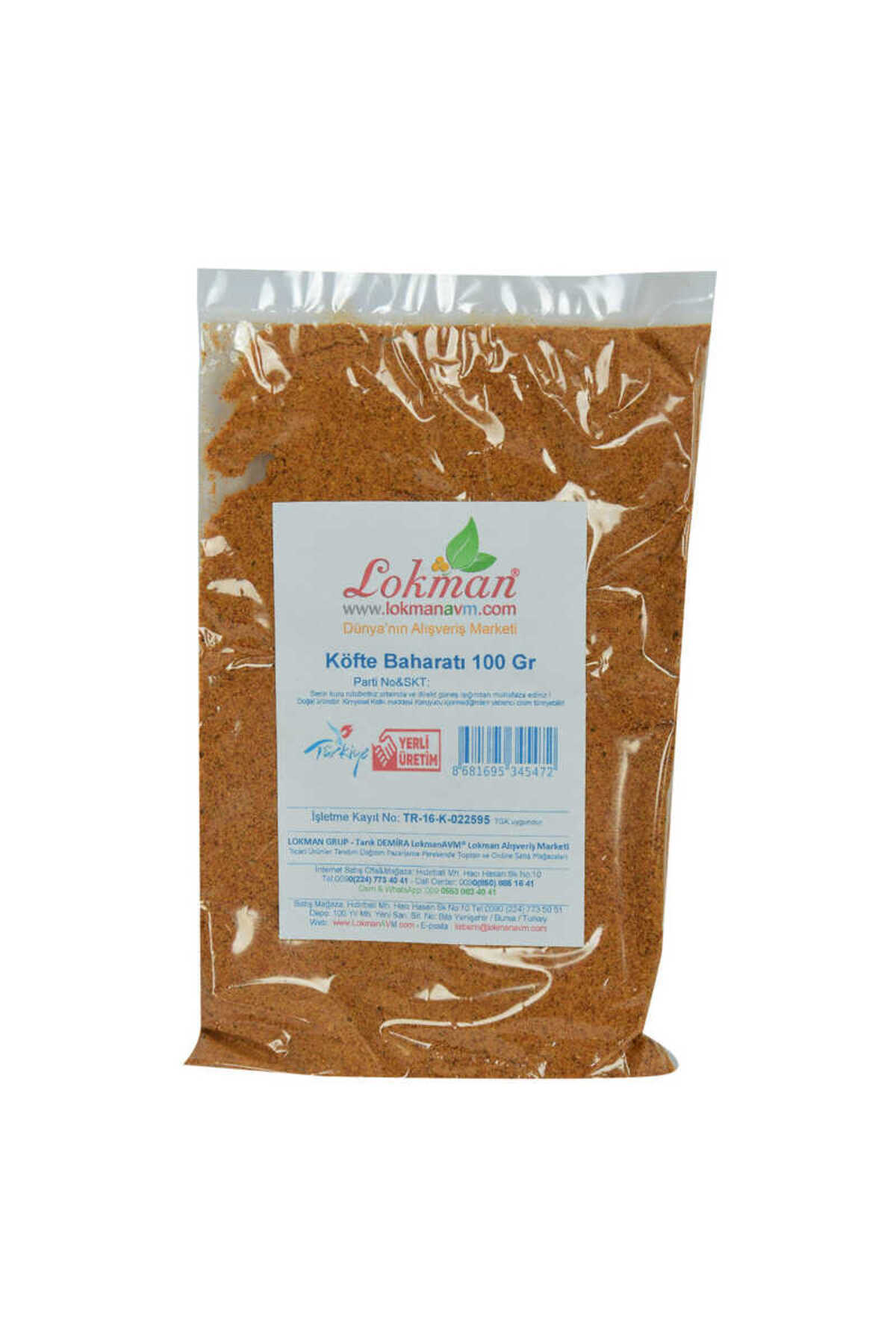 Lucest Köfte Baharatı Saf Baharat Karışımı 100 Gr Paket