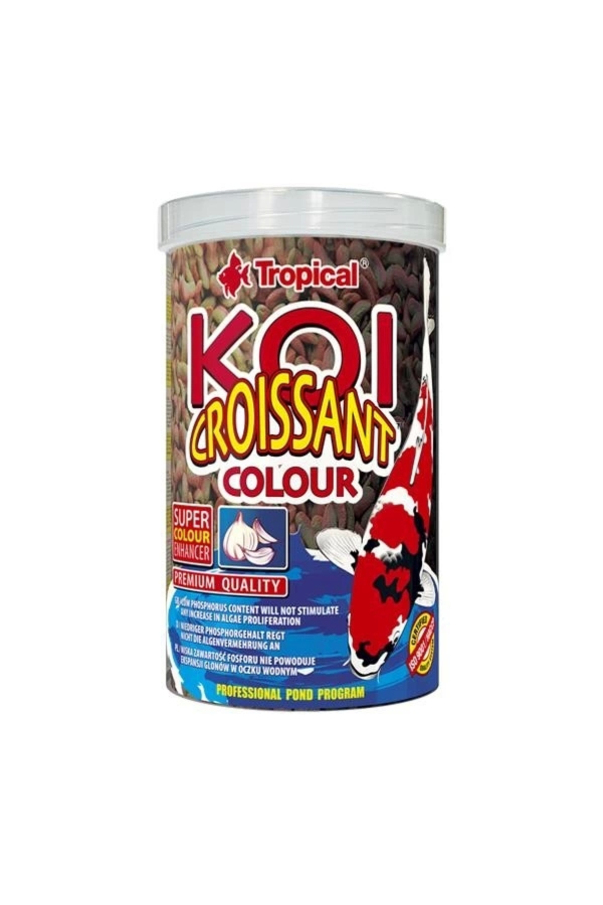 Koi Croissant Color Havuz Balıkları Için Renklendirici balık Yemi