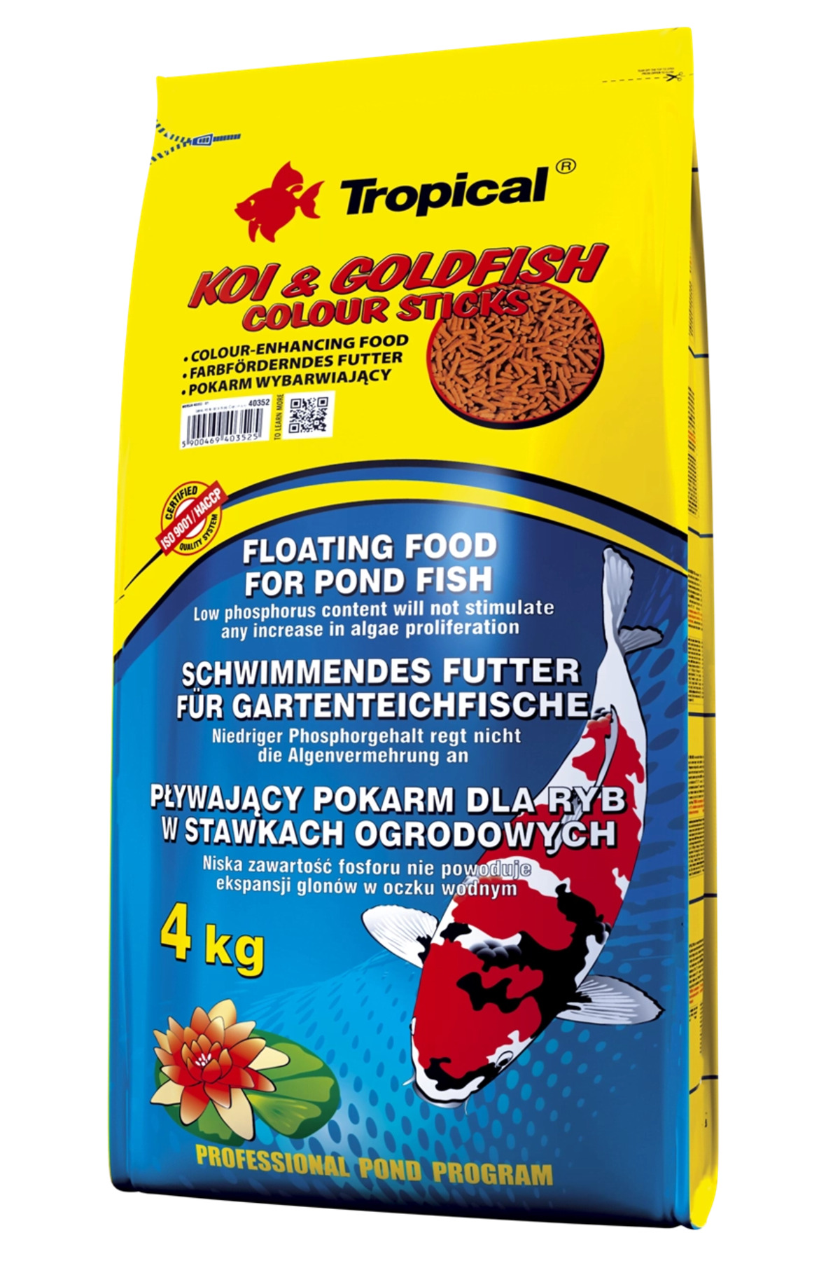 Koi Goldfish Colour Sticks 500 Gr Açık