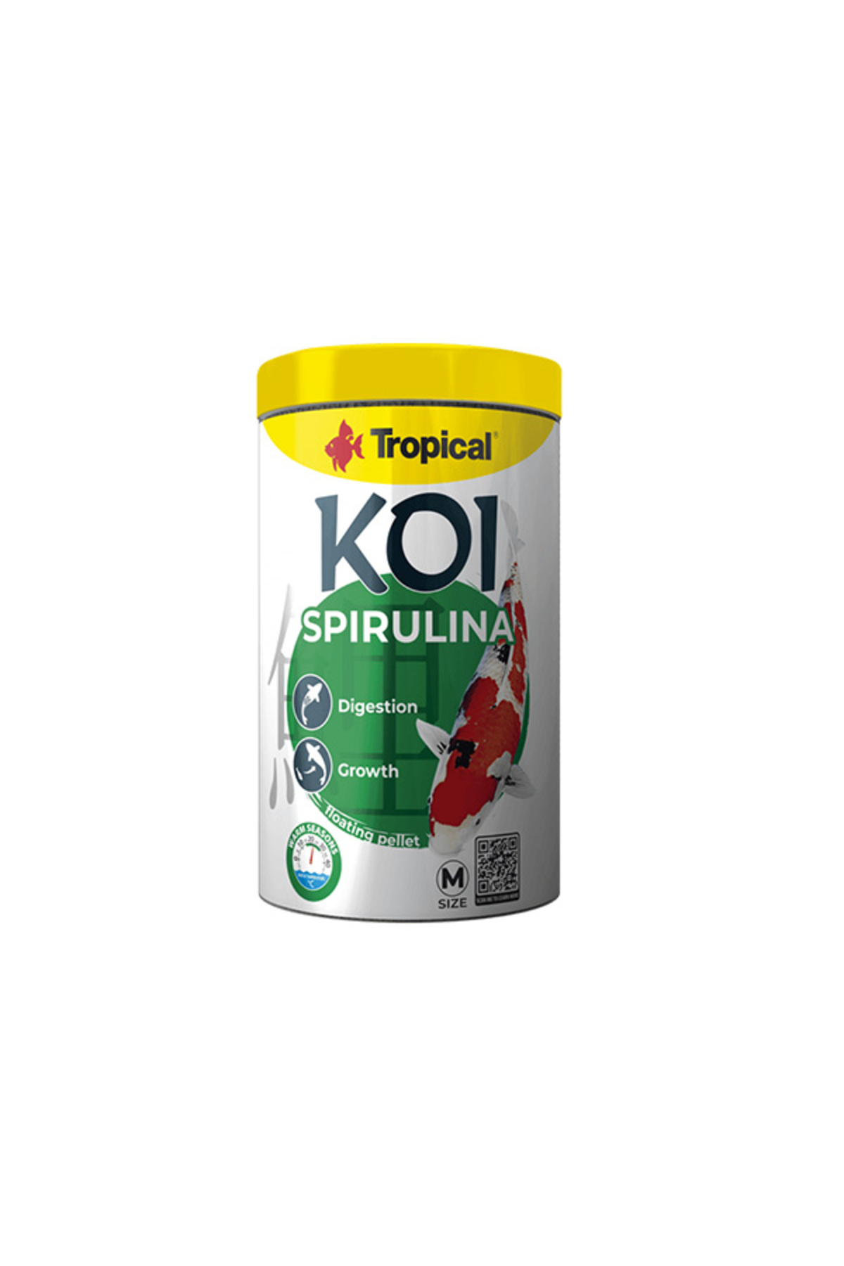 Koi Spirulina Pellet Size M 1000ml 320gr