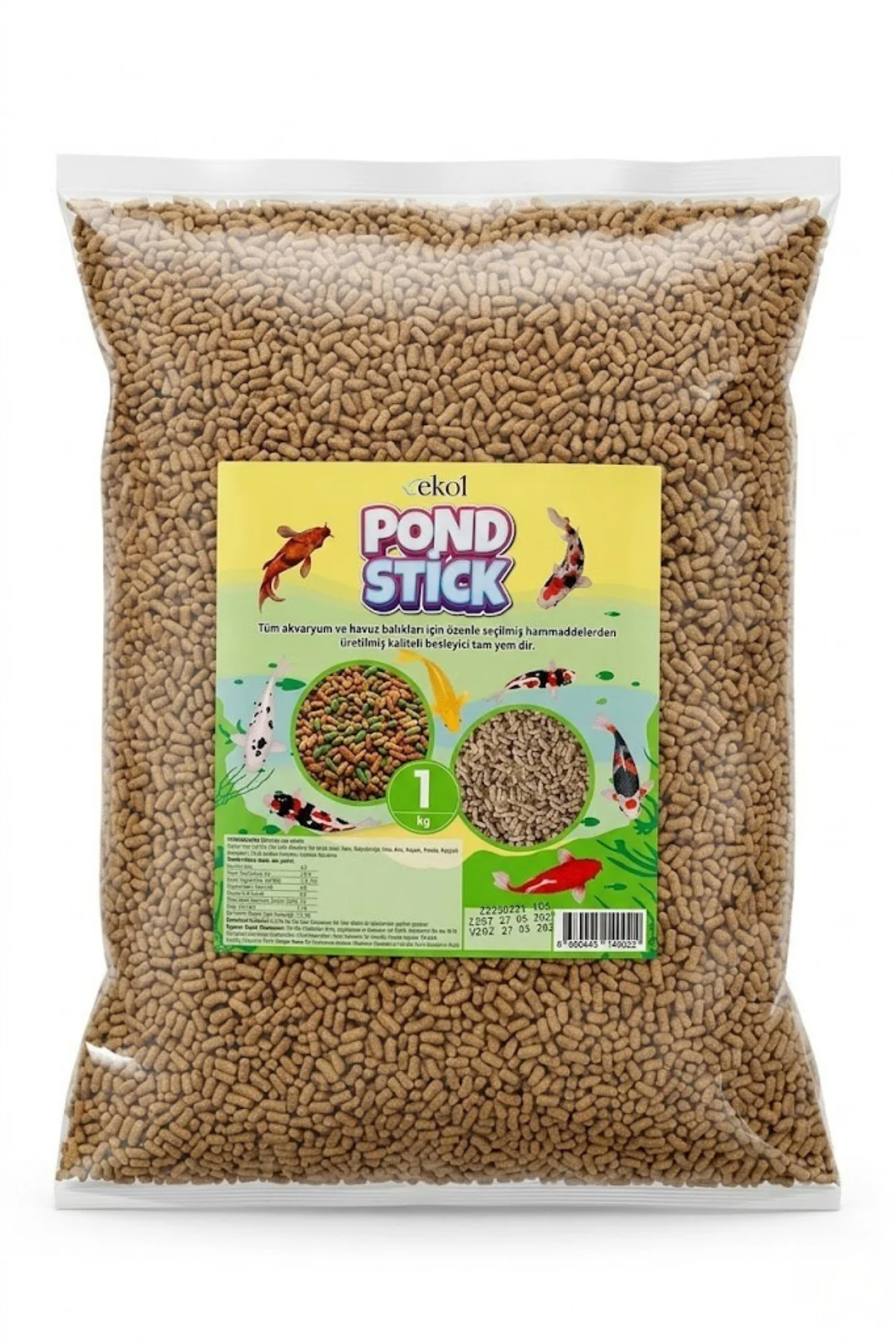 Koi Ve Japon Balıkları İçin Pond Stick Balık Yemi