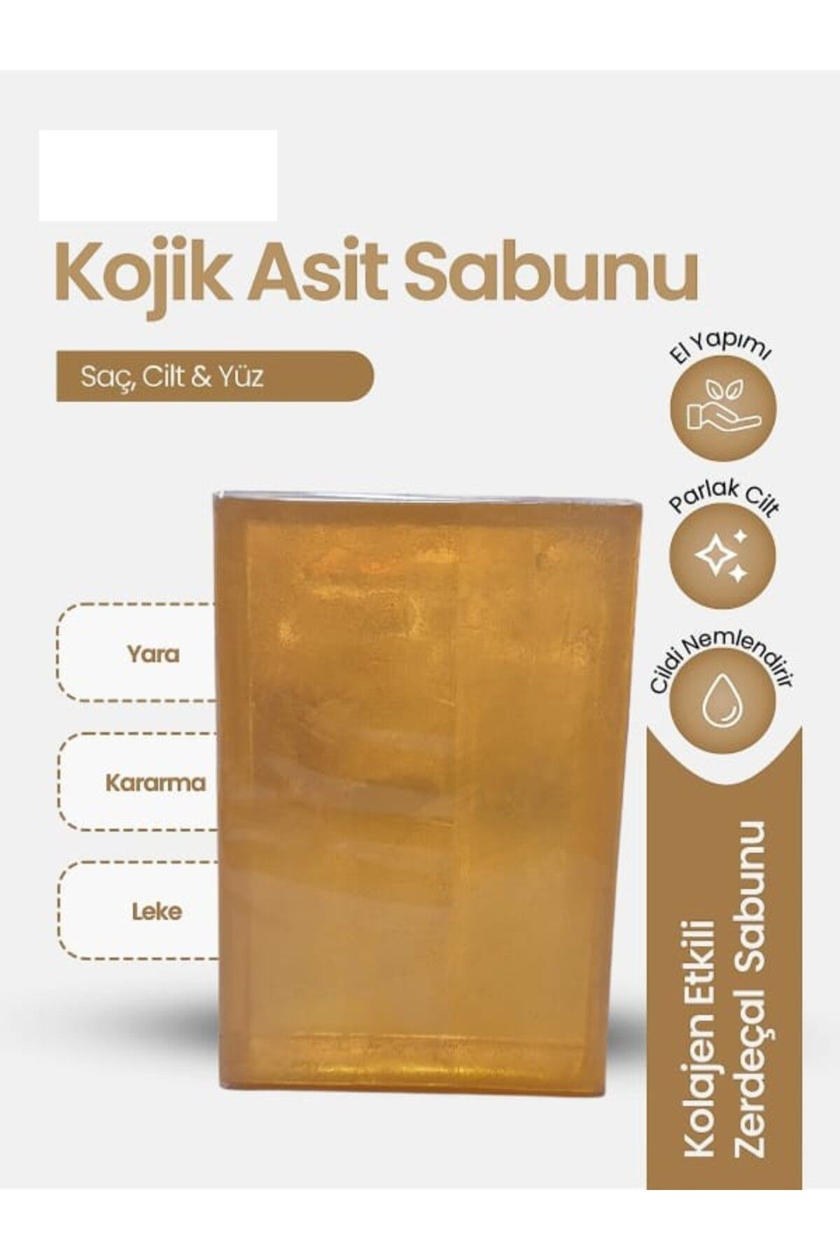 Kojic Asit Sabunu, Zerdeçal Ve Kojik Asit Etkisi Ile Leke Karşıtı