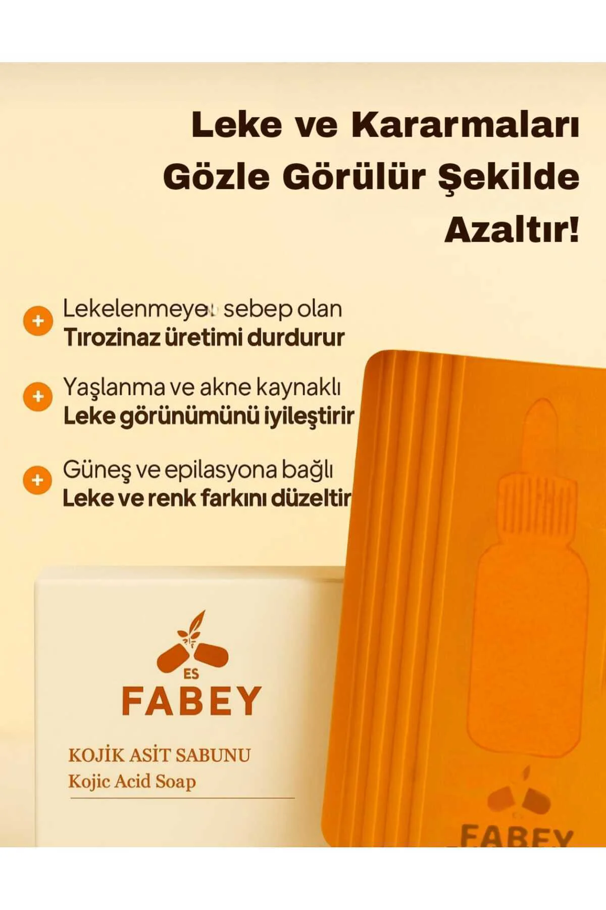 Kojic Asit Sabunu, Zerdeçal Ve Kojik Asit Etkisi Ile Leke Karşıtı Şeffaf Kojik Asit Sabunu 2 ADET