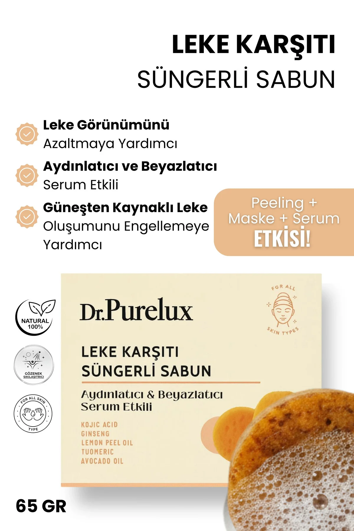 Kojik Asit Leke Karşıtı Sabun | Cilt Tonunu Eşitleyen Leke Karşıt