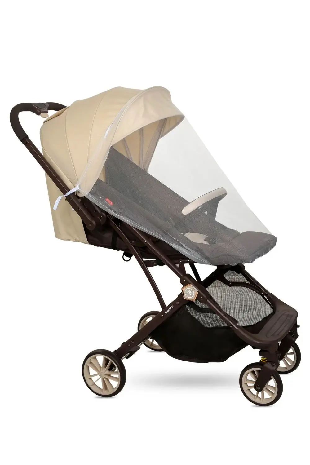 Kokpit Çift Yönlü Kabin Boy Bebek Arabası-krem Kahve