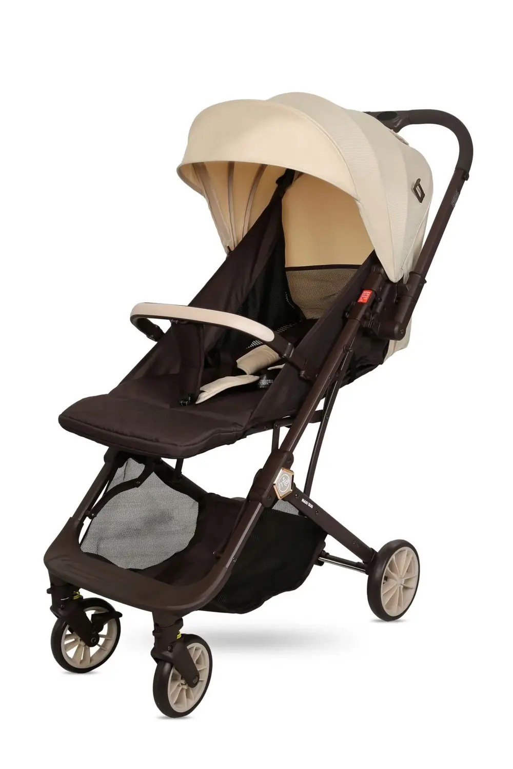 Kokpit Çift Yönlü Kabin Boy Bebek Arabası-krem Kahve