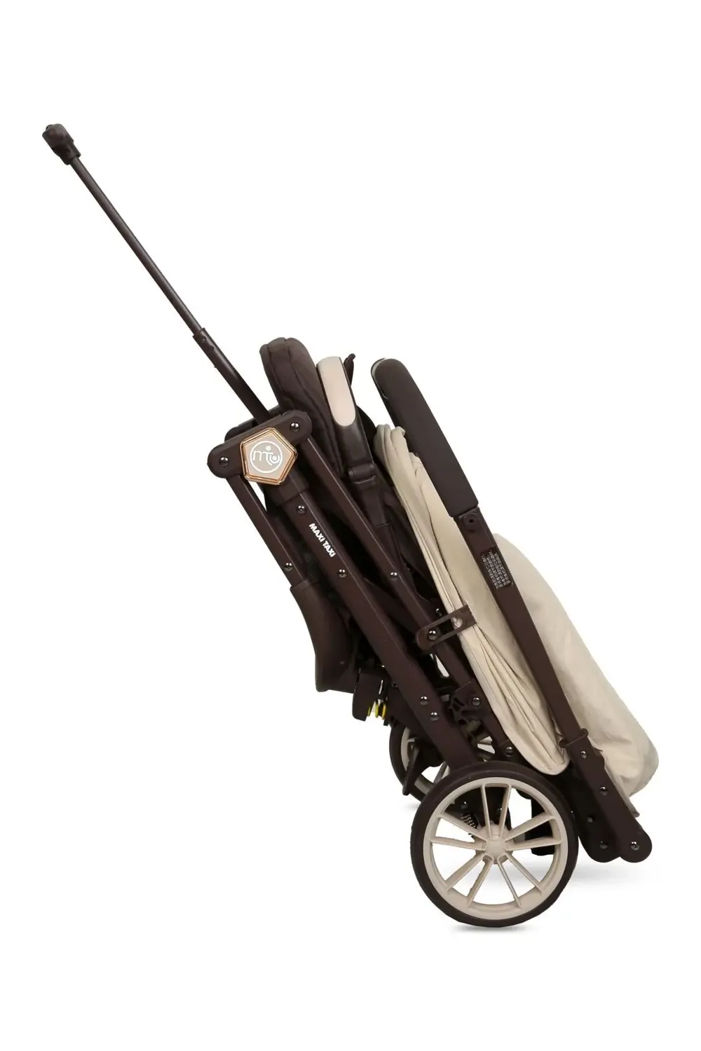 Kokpit Çift Yönlü Kabin Boy Bebek Arabası-krem Kahve