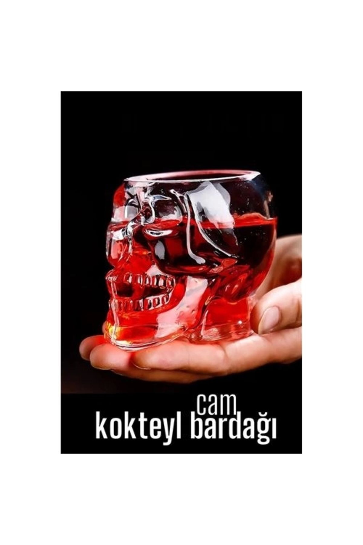 Kokteyl Bardağı Kurukafa Cam