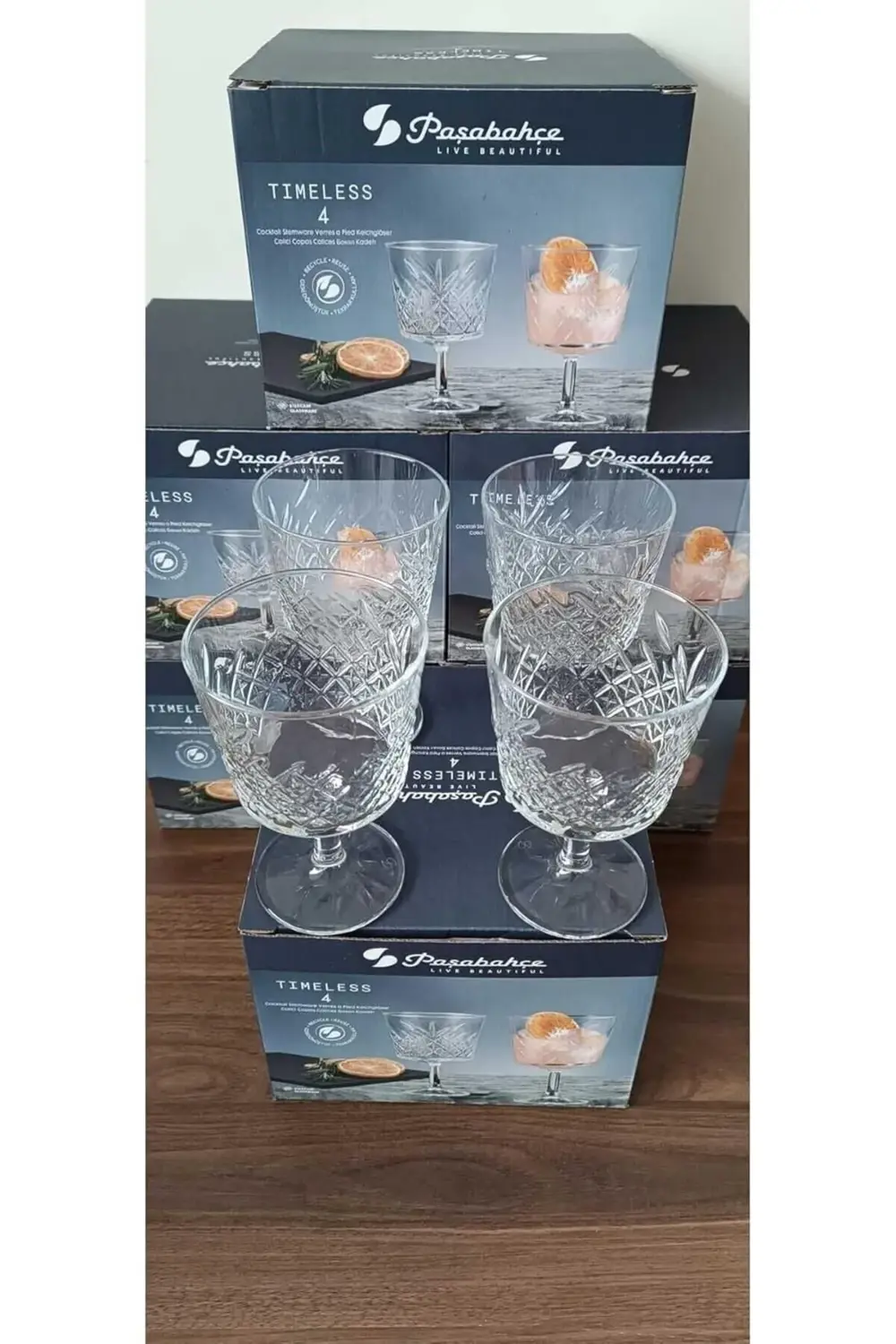 Kokteyl Meşrubat Bardağı ve Magnolya Kase 4 Adet 728272621515616A