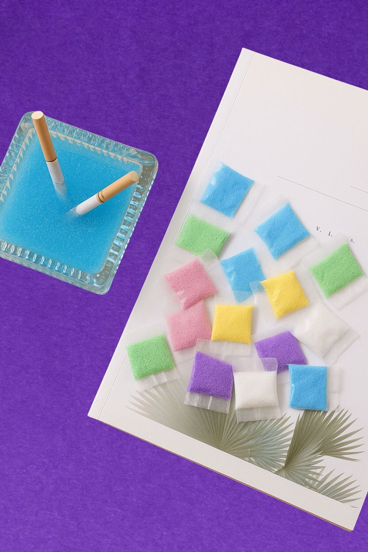 Koku Giderici Duman Söndürme Kumu - Renkli 5’li Paket | Kül Tabla