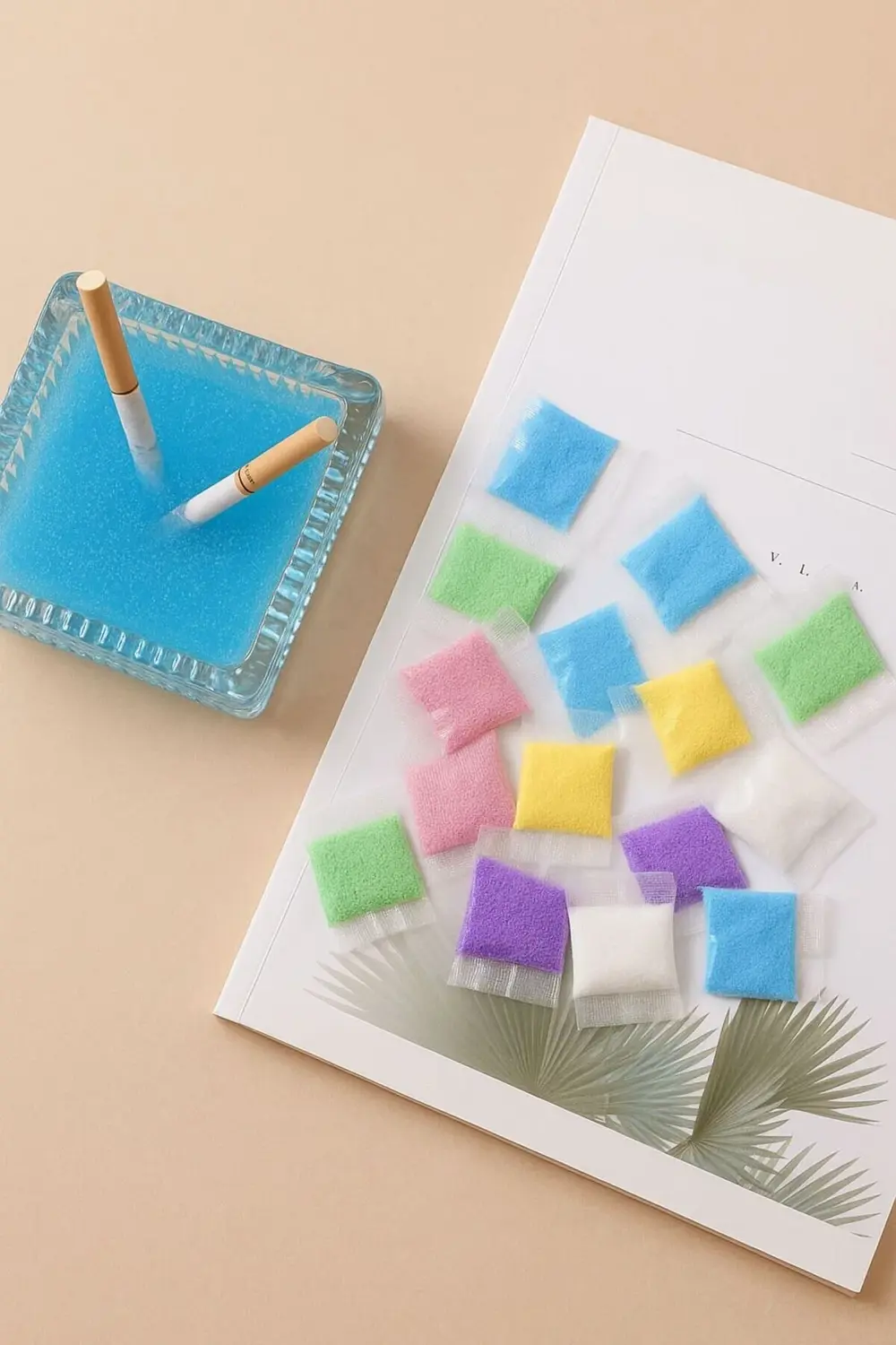 Koku Giderici Duman Söndürme Kumu - Renkli 15’li Paket | Kül Tabl