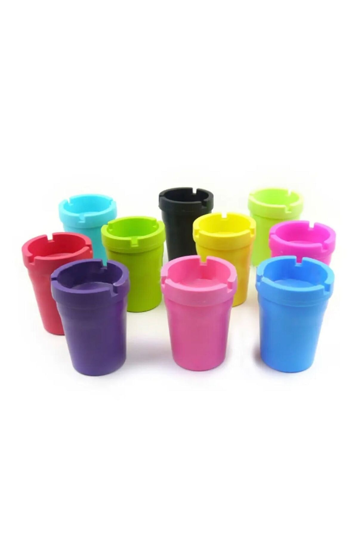 Koku Yapmaz Yuvarlak Plastik Küllük (İçine At Sönsün)