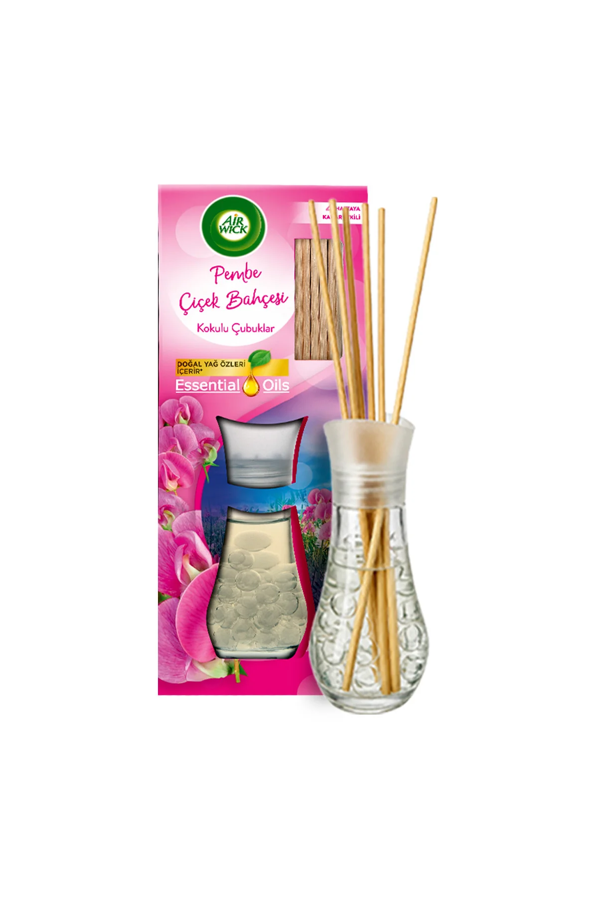 Kokulu Çubuklar Oda Kokusu, Pembe Çiçekler, 25ml