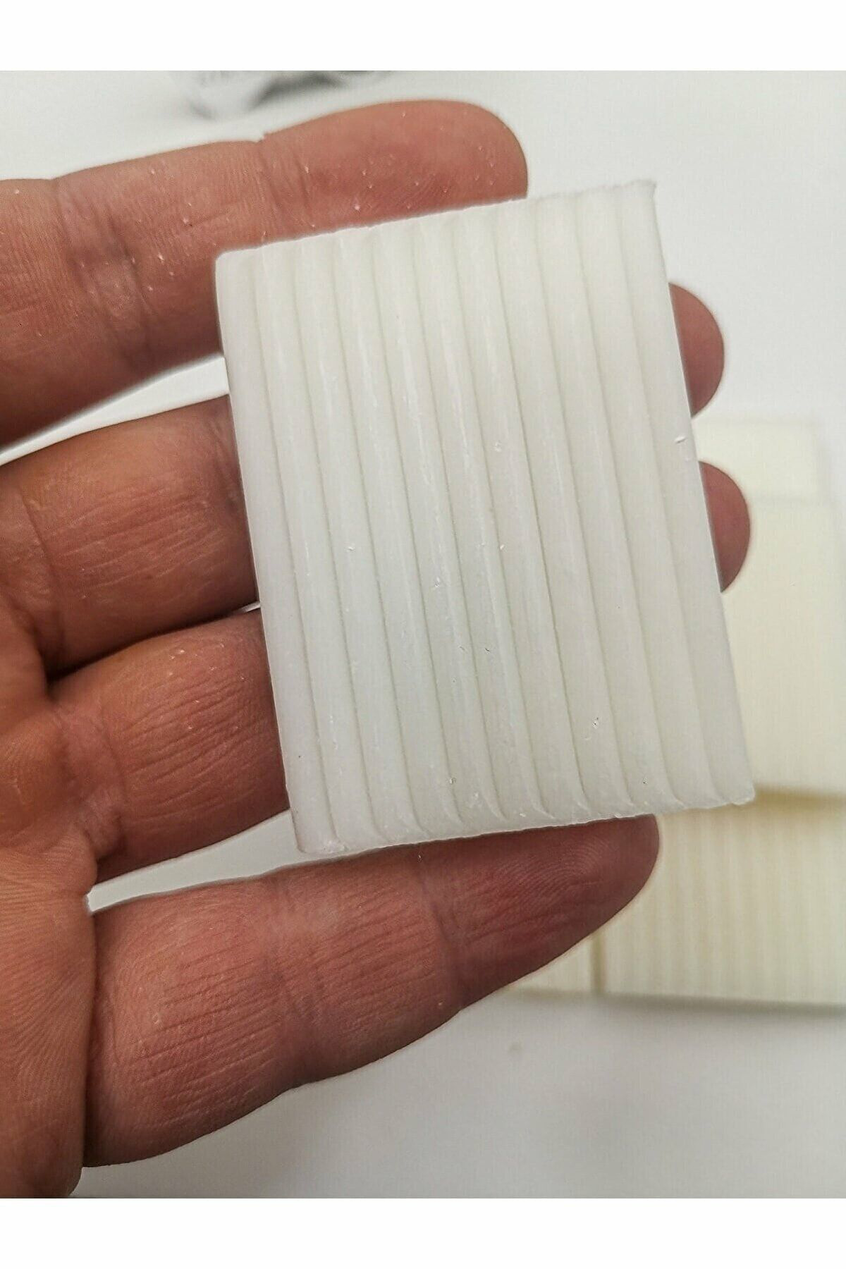 Kokulu Sabun 20 Adet Tırtıklı Beyaz Dikdörtgen Sabun 20gr Nikah Ş