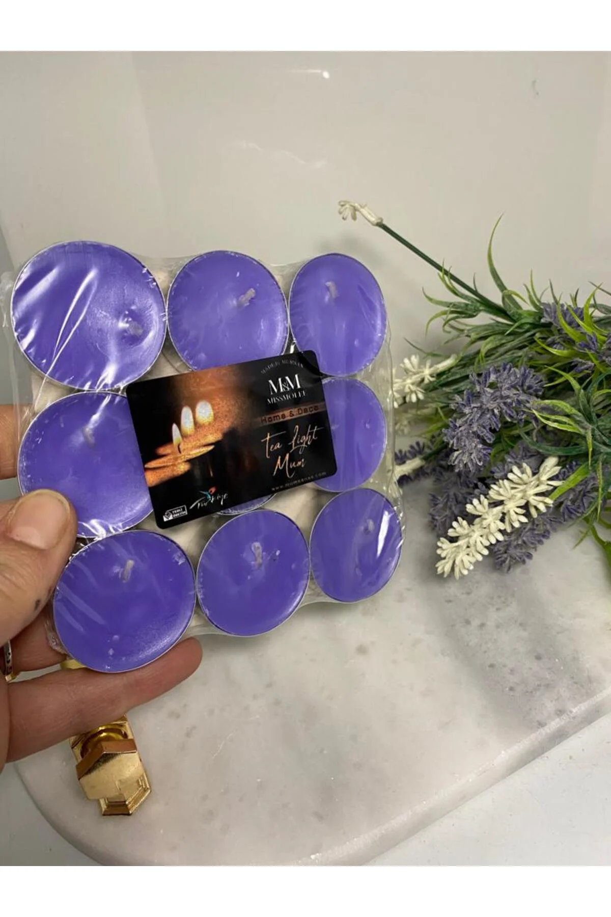 Kokulu Tealight Mum 9 Lu
