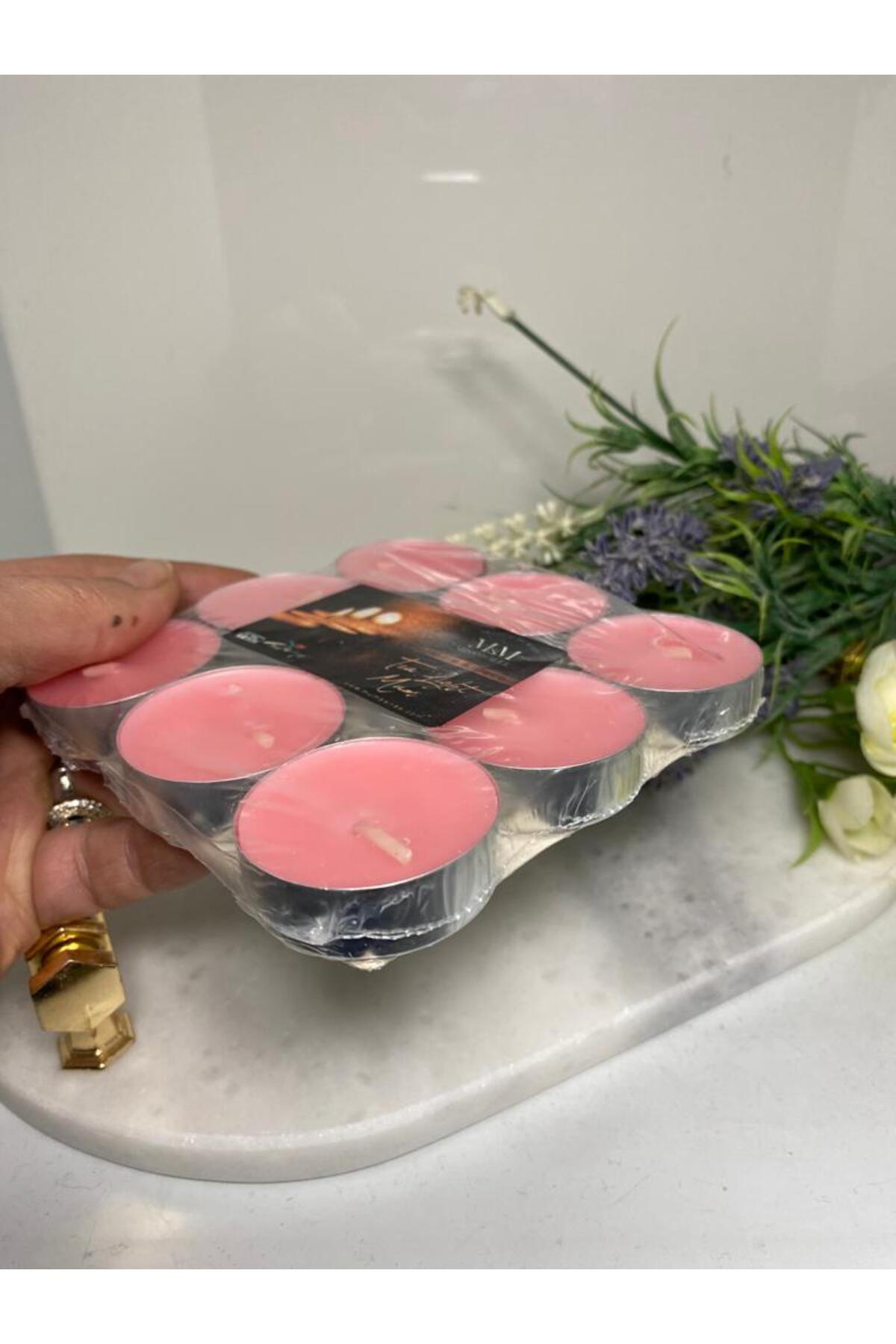 Elif Aksesuar Kokulu Tealight Mum 9 Lu