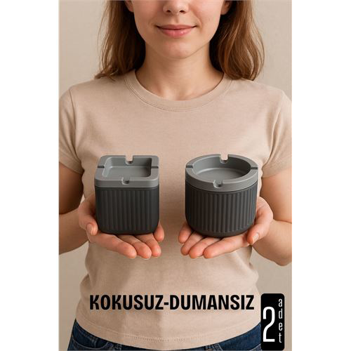 Kokusuz Dumansız Küllük -2'li Küllük Seti Kafe Küllüğü Restoran K
