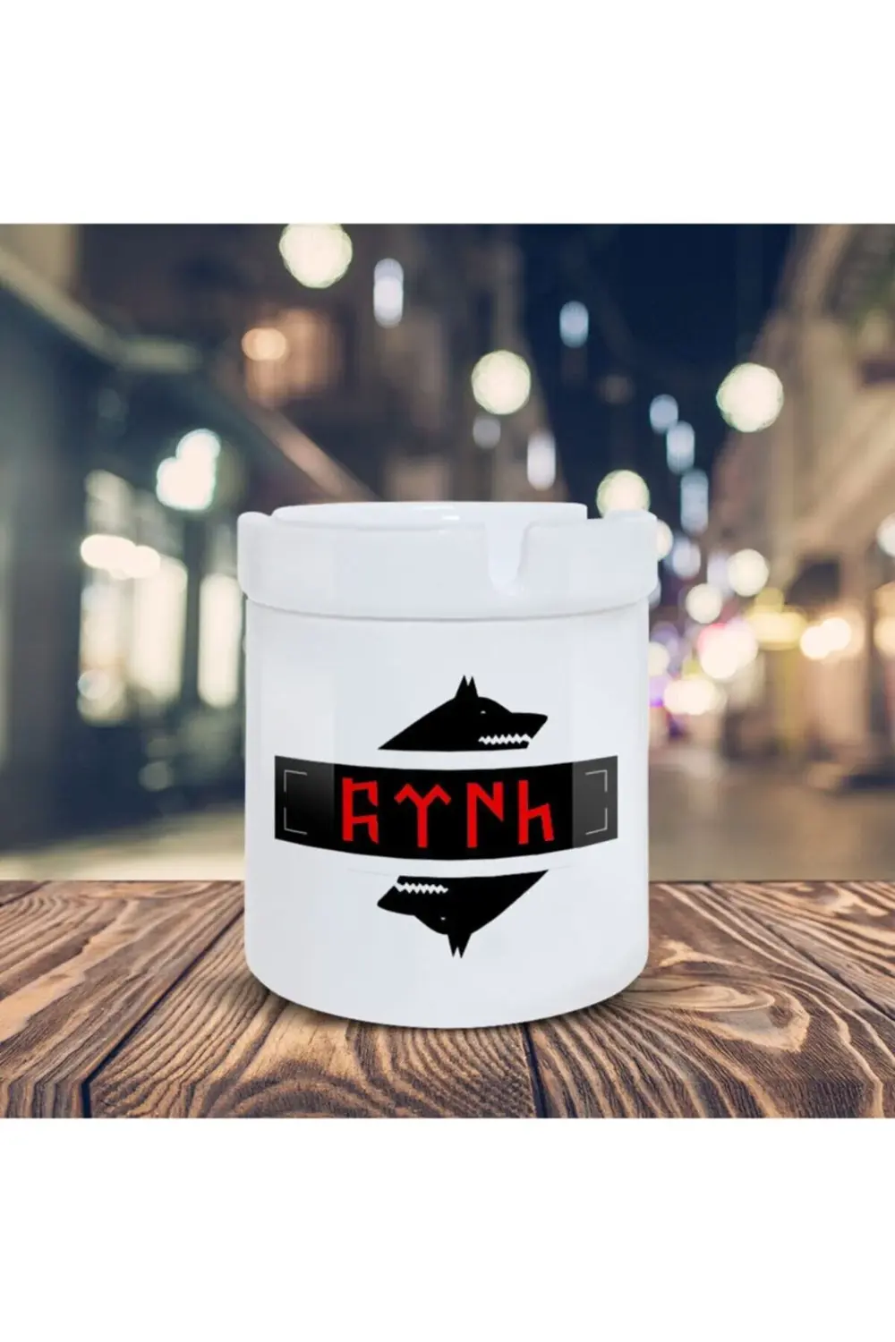 Kokusuz  Küllüğü - Kokusuz Kül Tablası - Doğart Sanat Beyaz