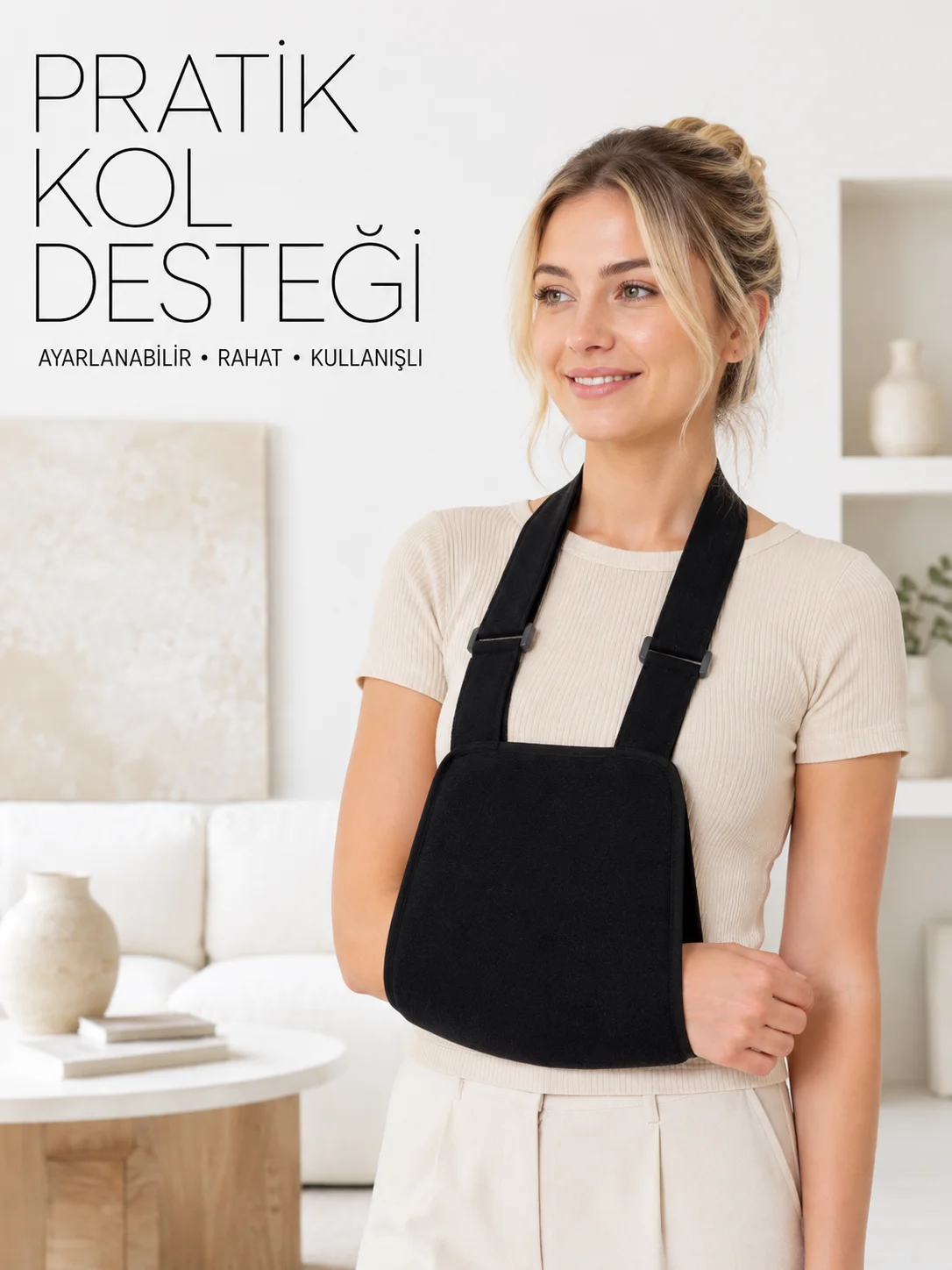 Kol Askısı Omuz Destekleyici Ayarlanabilir Taşıma Askısı Siyah Fiyatı, Yorumları ve Özellikleri