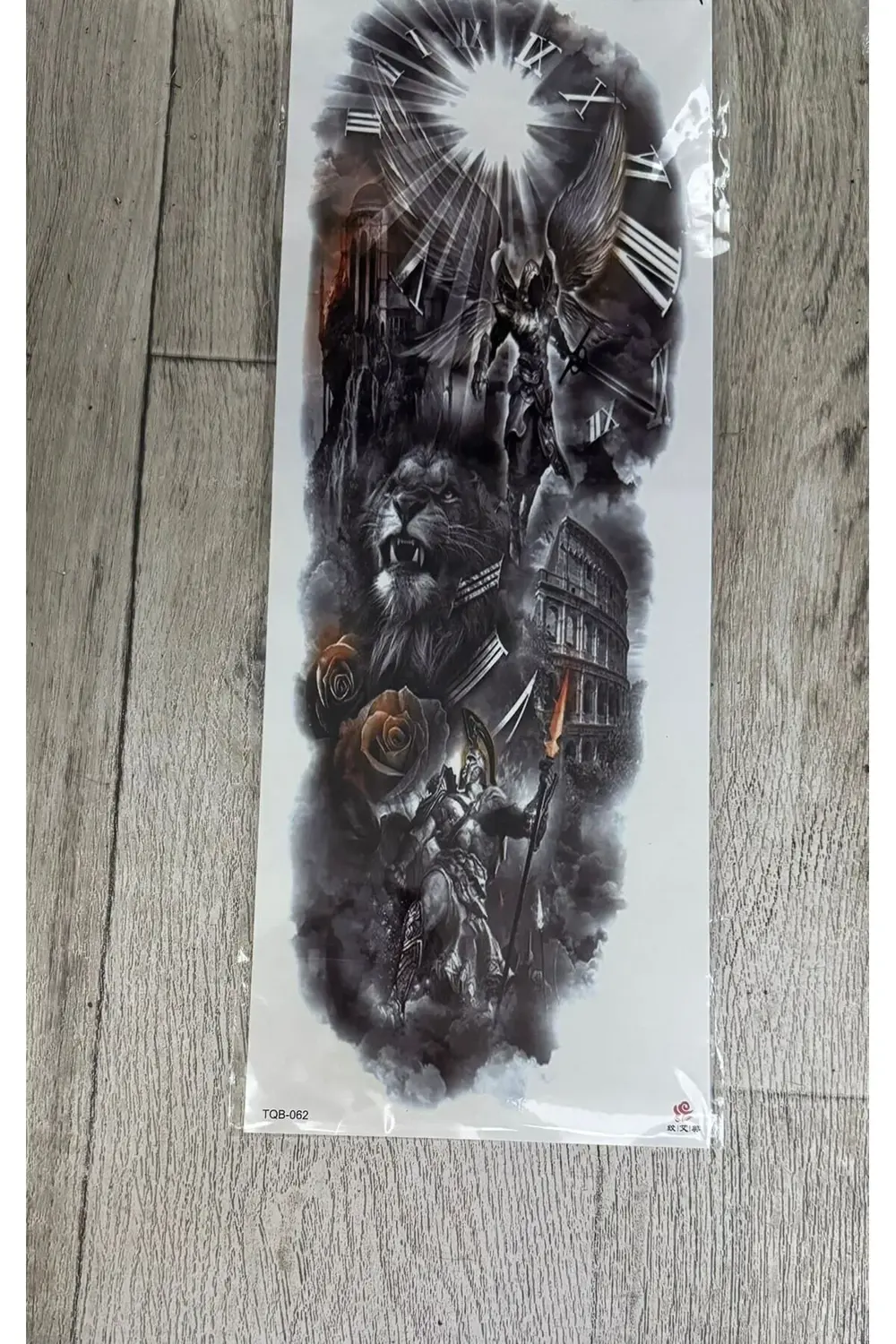 Arescollection Kol Kaplama Gerçek Görünümlü 3 D Suya Denize Dayanıklı Geçici Döv