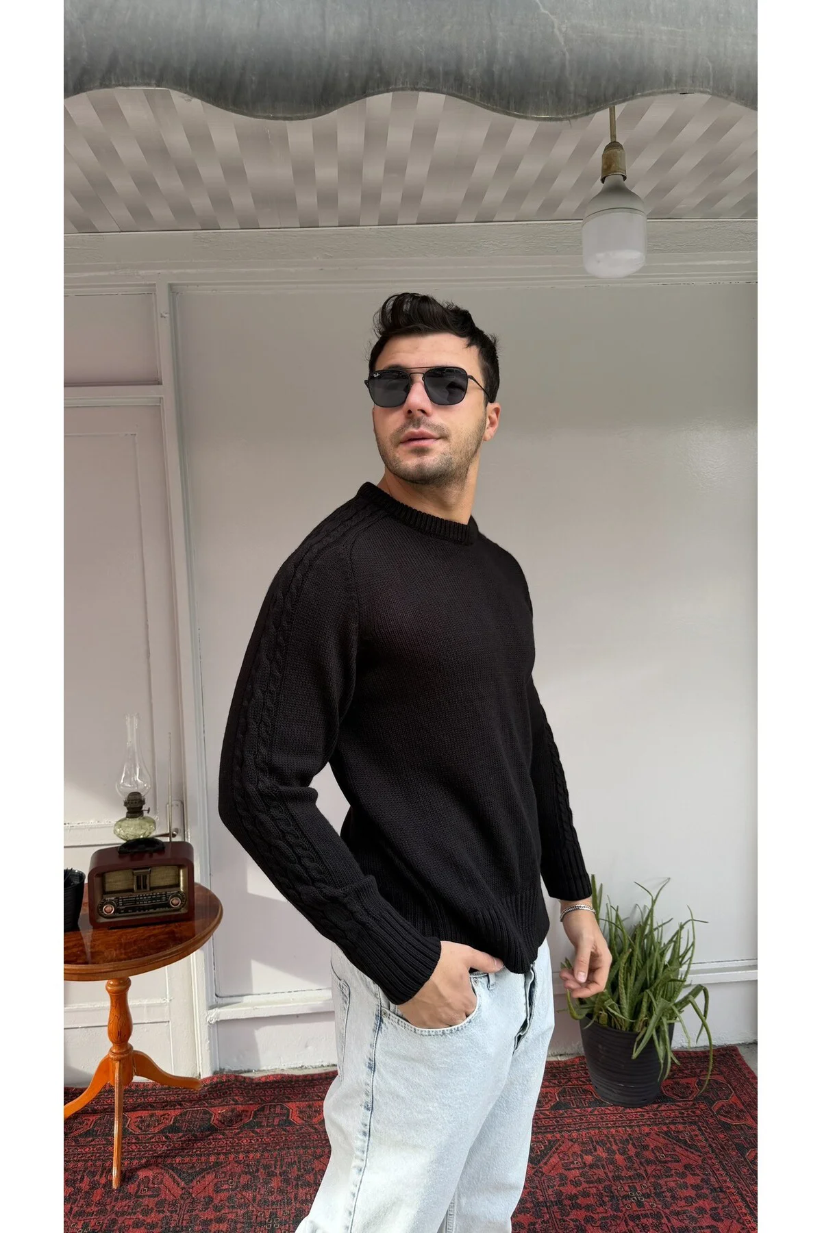 Kol Örgülü Triko