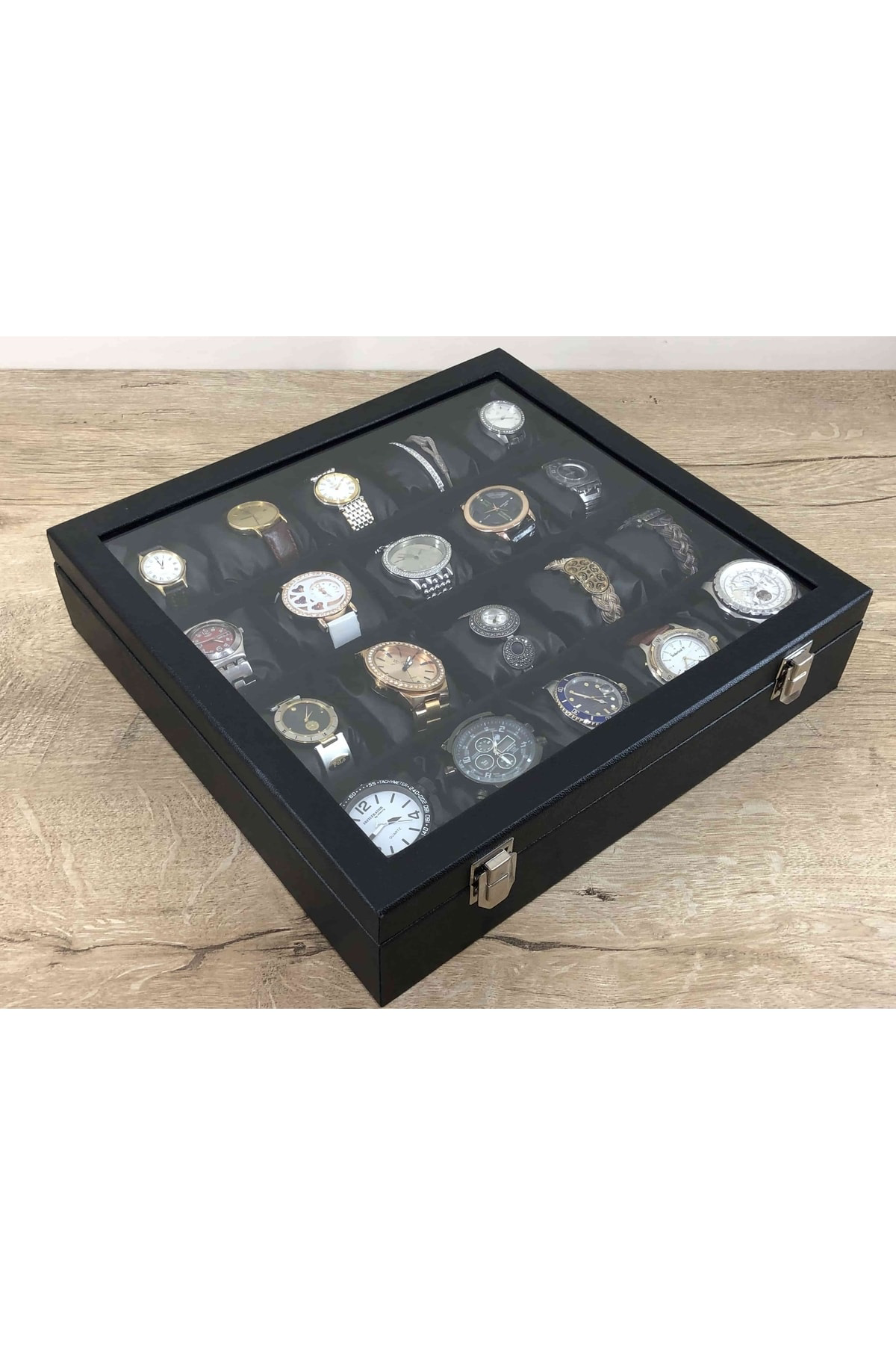 Kol Saatlerini Toplu Olarak Saklamak Iiçin Saat Takı Küpe Kolye K