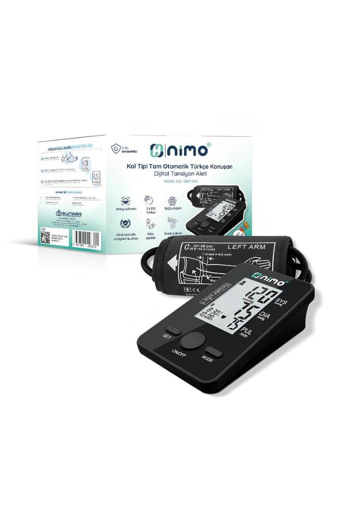 Nimo Kol Tipi Konuşan Tam Otomatik Dijital Tansiyon Aleti Dbp-1318