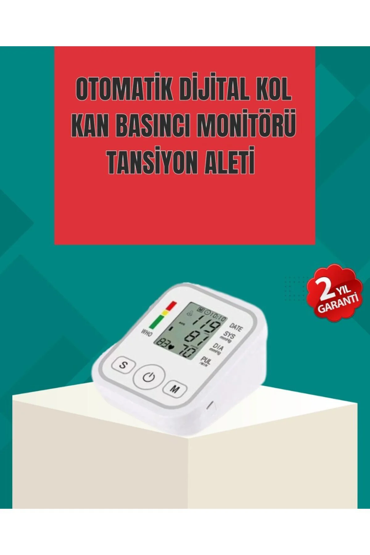 Kol Tipi Lcd Ekranlı Elektronik Tansiyon Monitörü