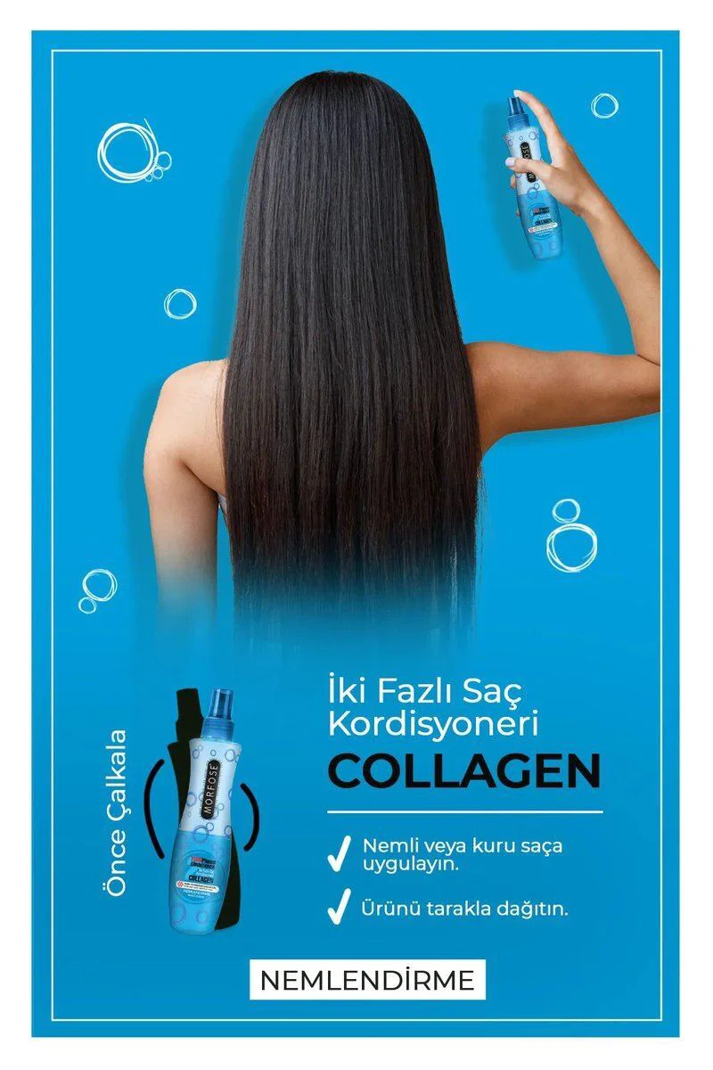 Kolajen Çift Fazlı Kondisyoner Fön Suyu 240 ML - Saçları Güçlendirir ve Korur Fiyatı, Yorumları ve Özellikleri