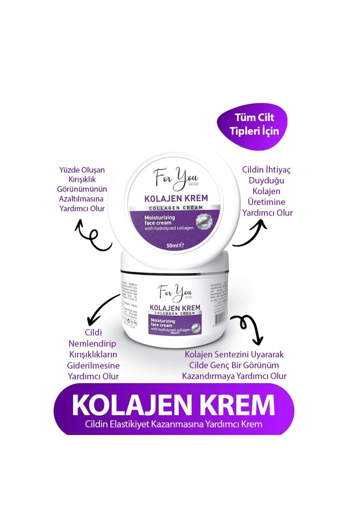 Kolajen Krem,anti-aging,kırışıklık Karşıtı,onarıcı,besleyici,canl