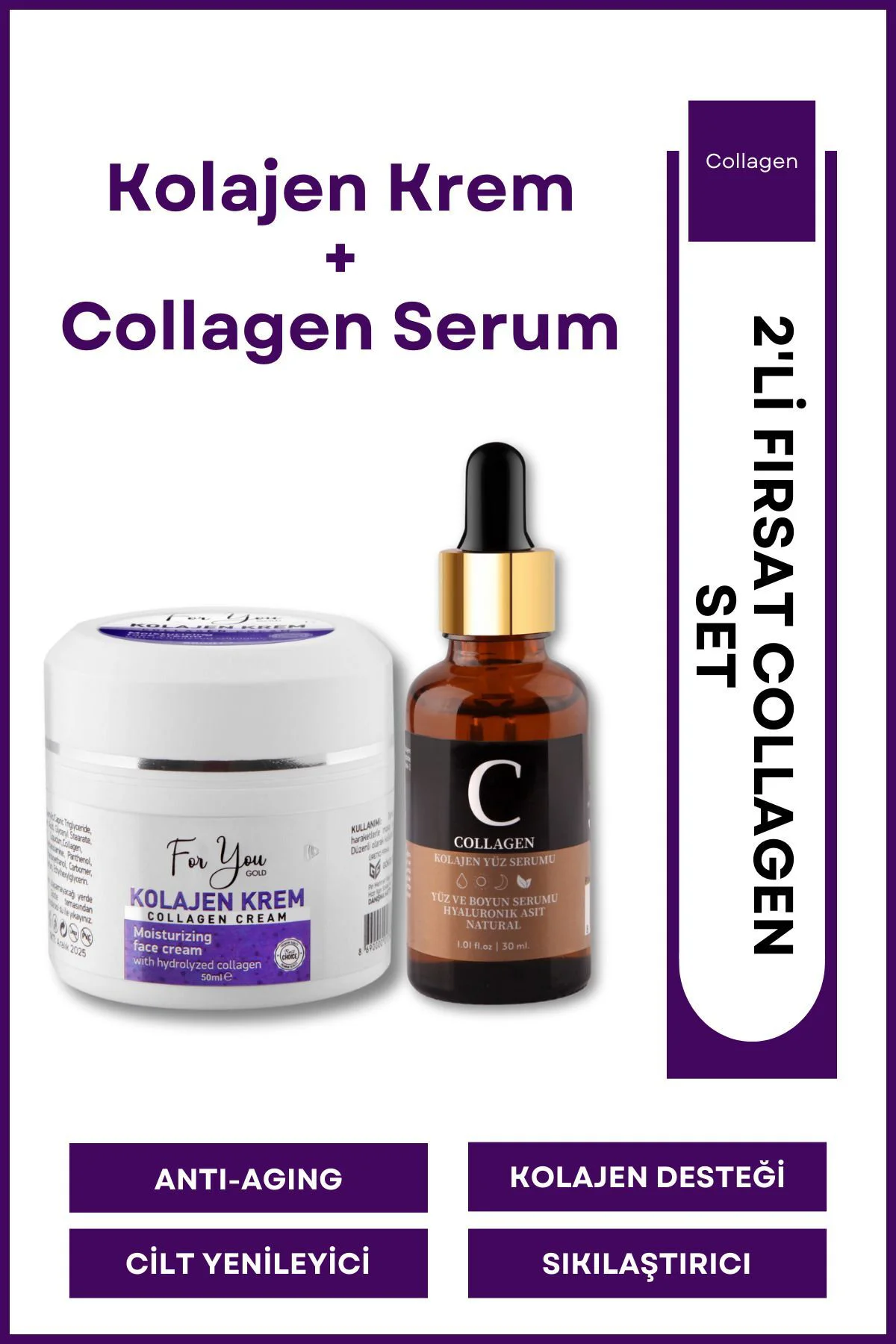 Kolajen Krem,anti-aging,kırışıklık Karşıtı,onarıcı,besleyici,canl