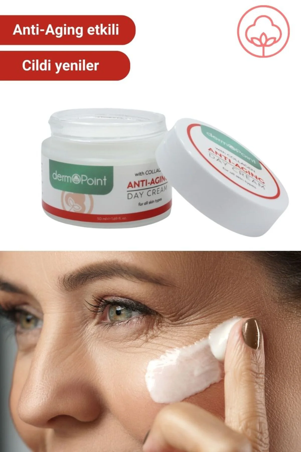 Kolajen + Peptit Yaşlanma Karşıtı Anti-Aging Etkili Günlük Bakım Kremi 50 ml
