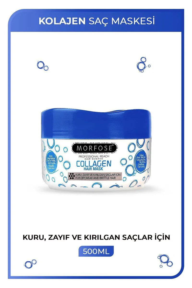 Kolajen Saç Maskesi 500 ML – Zayıf ve Kırılgan Saçlar İçin İpeksi Yumuşaklık Fiyatı, Yorumları ve Özellikleri