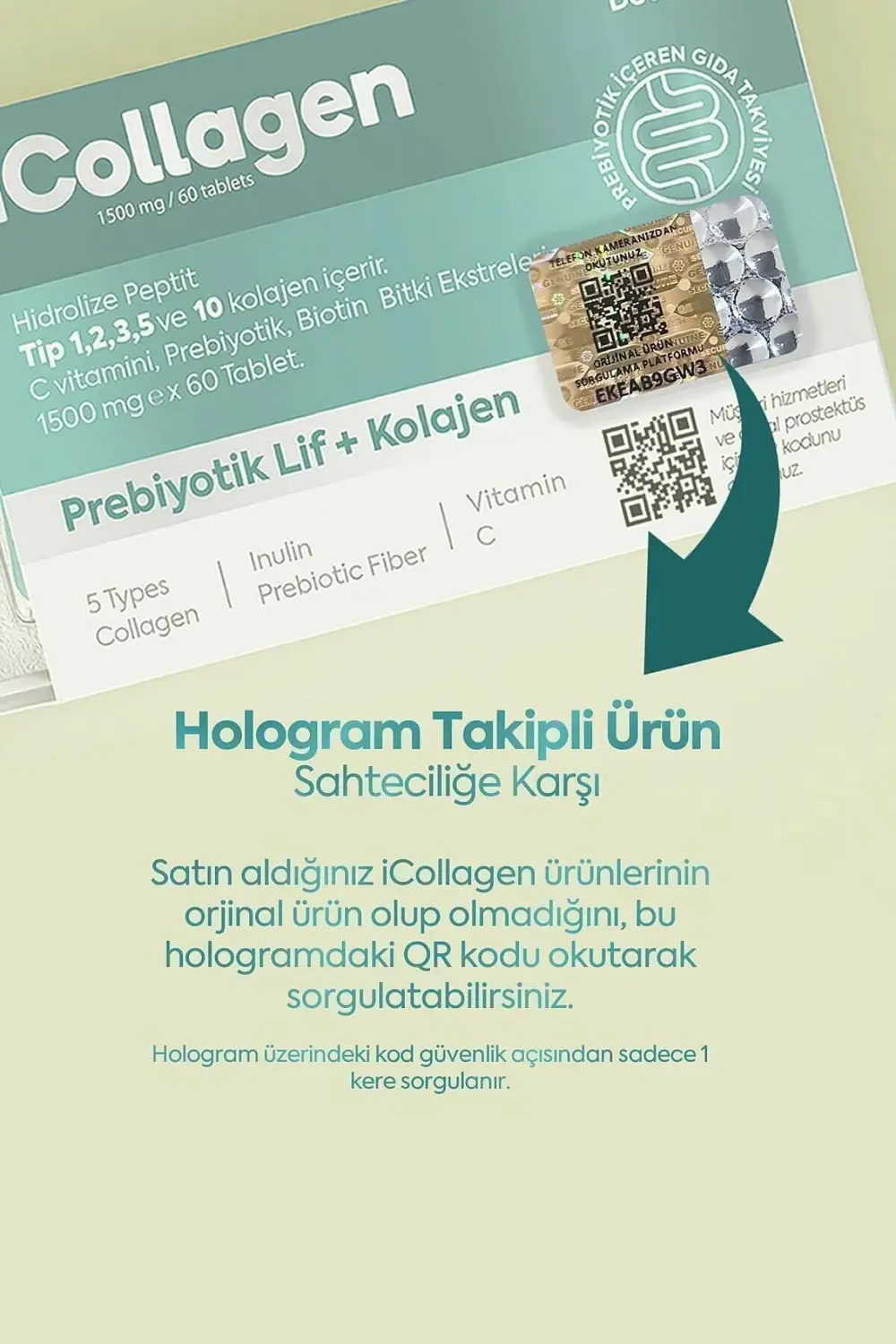 Kolajen Ve Probiyotik Tablet