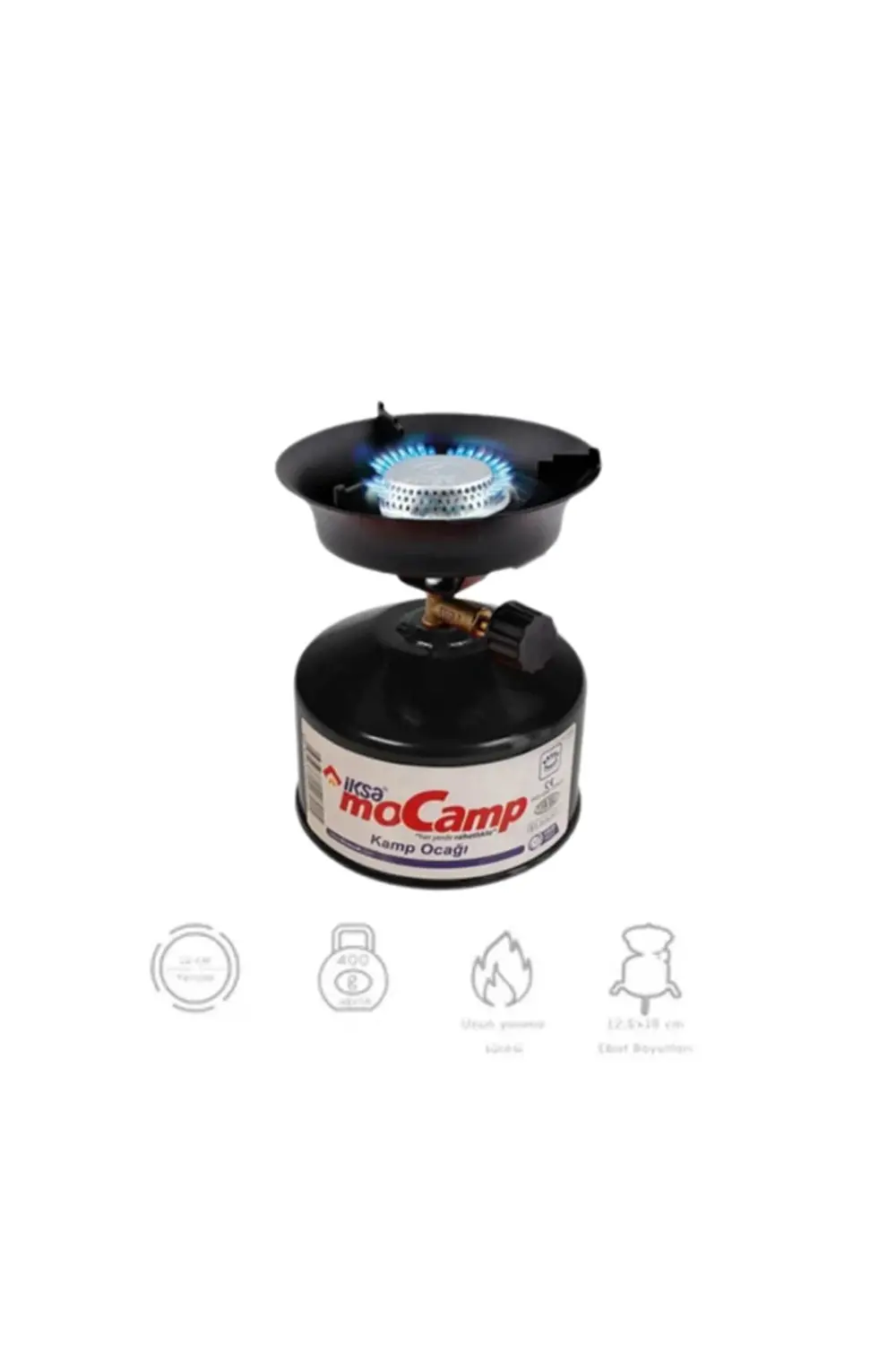 Kolay Ayarlanabilir Alevli ve Güvenli Metal Kamp Ocağı