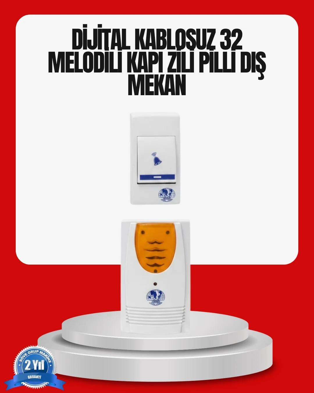 Kolay Kullanımlı Kablosuz Kapı Zili Şık ve Sade Tasarım Fiyatı, Yorumları ve Özellikleri