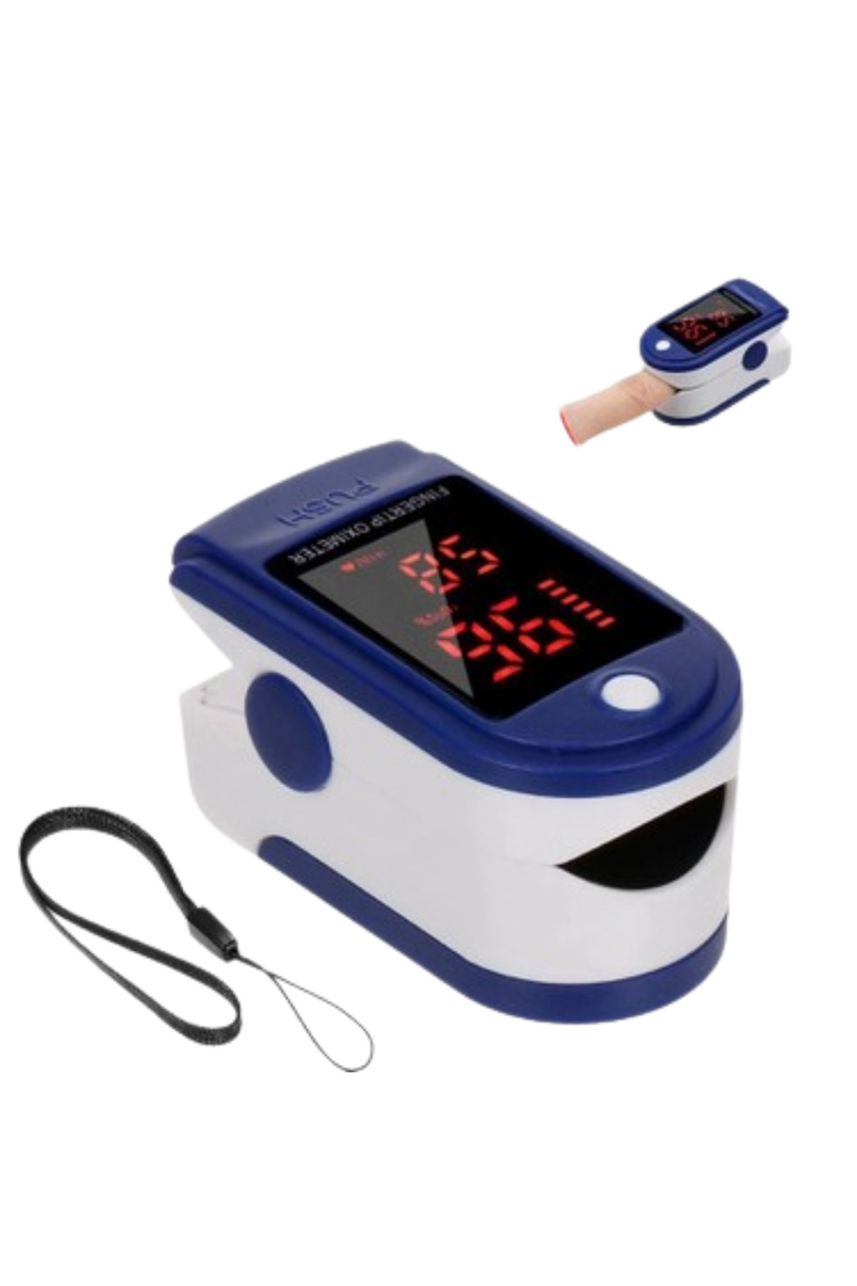 Kolay Kullanımlı Parmak Tipi Pulse Oksimetre Ev Tipi Kullanım - L