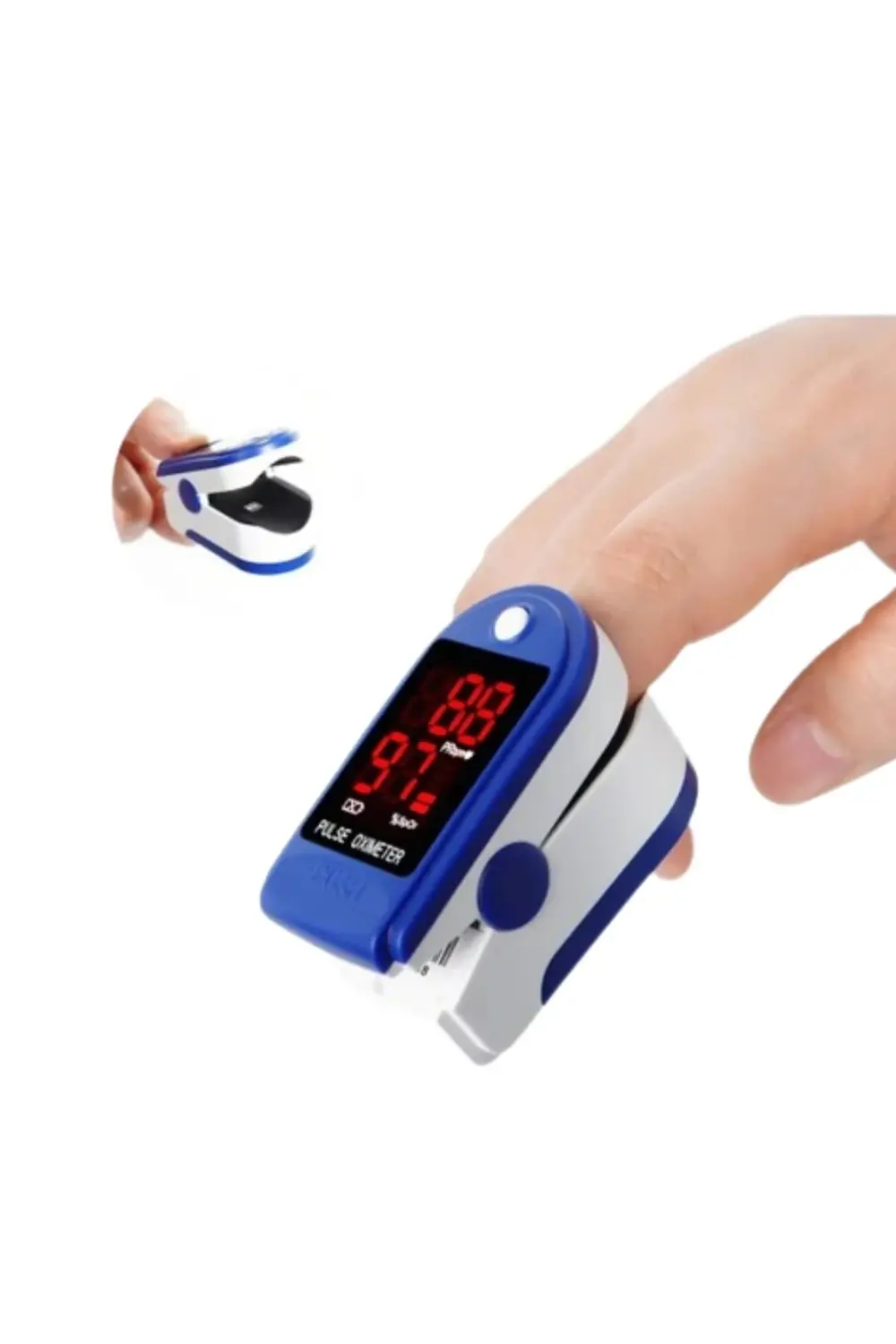 Kolay Kullanımlı Parmak Tipi Pulse Oksimetre Ev Tipi Kullanım