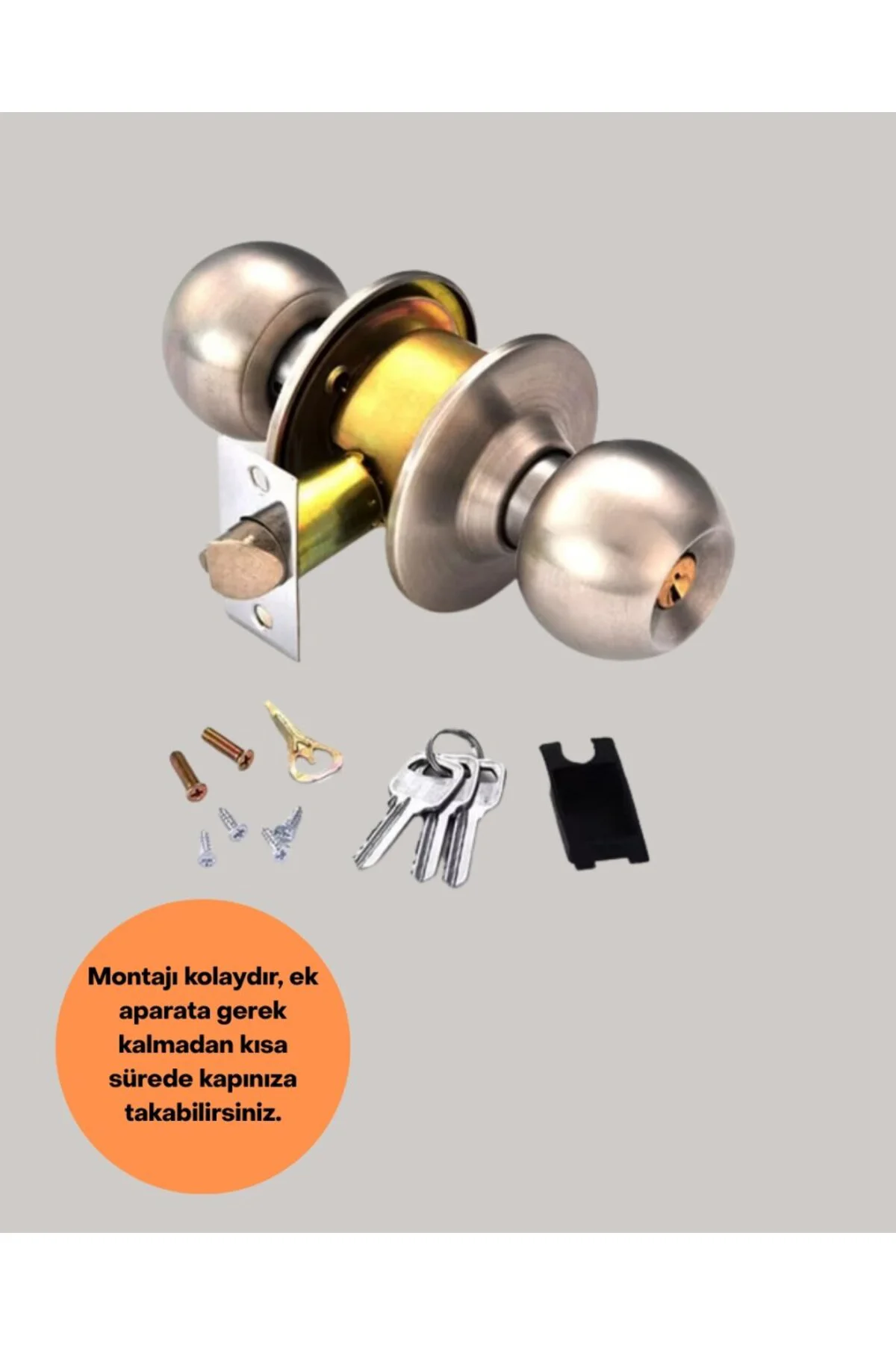 Kolay Montajlı Modern Tasarım Topuzlu Kilit