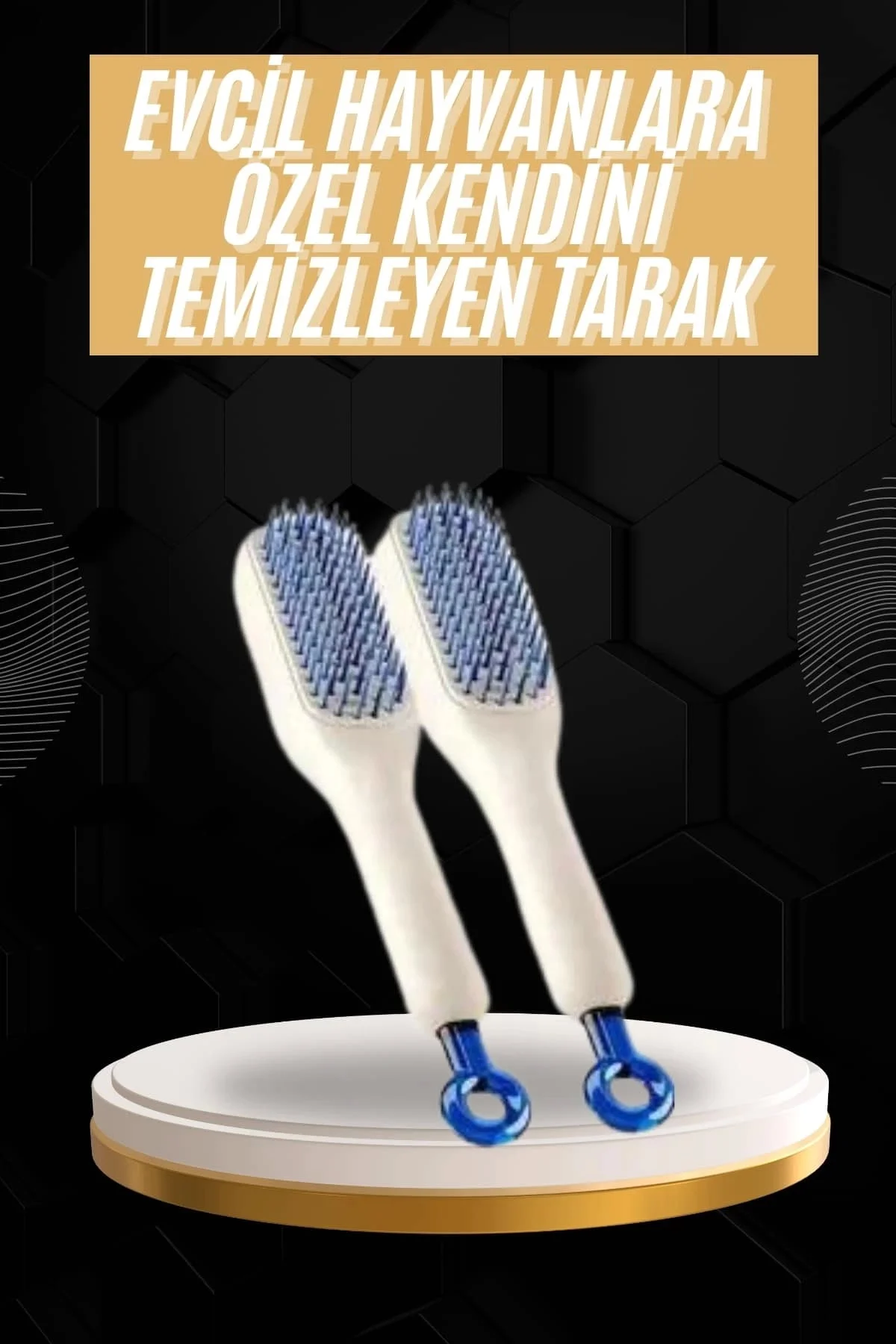 Kolay Temizlenen Fırçası Evcil Hayvanlara Özel Tüy Temizleme