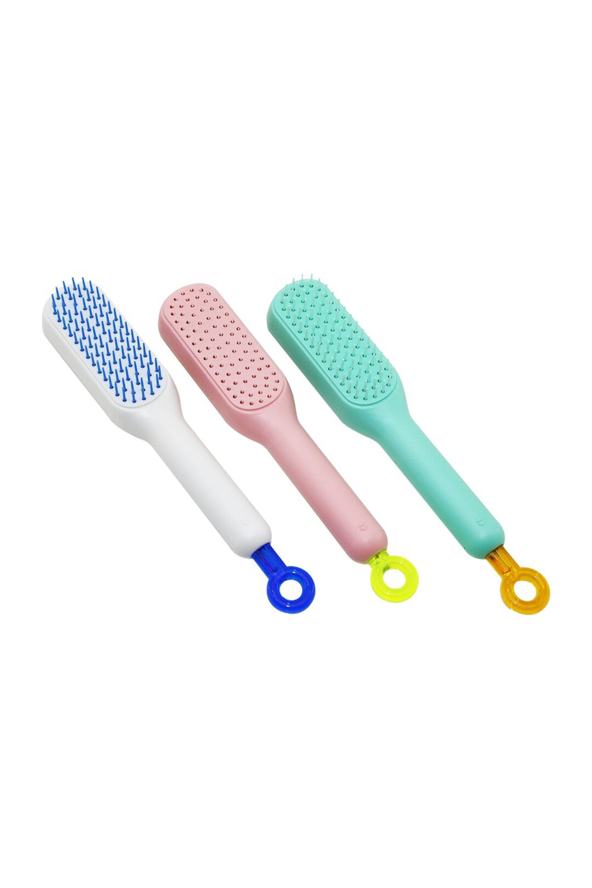 KOLAY TEMİZLENEN SAÇ FIRÇASI TARAK FIRÇA KILI AÇ KAPA (5188)