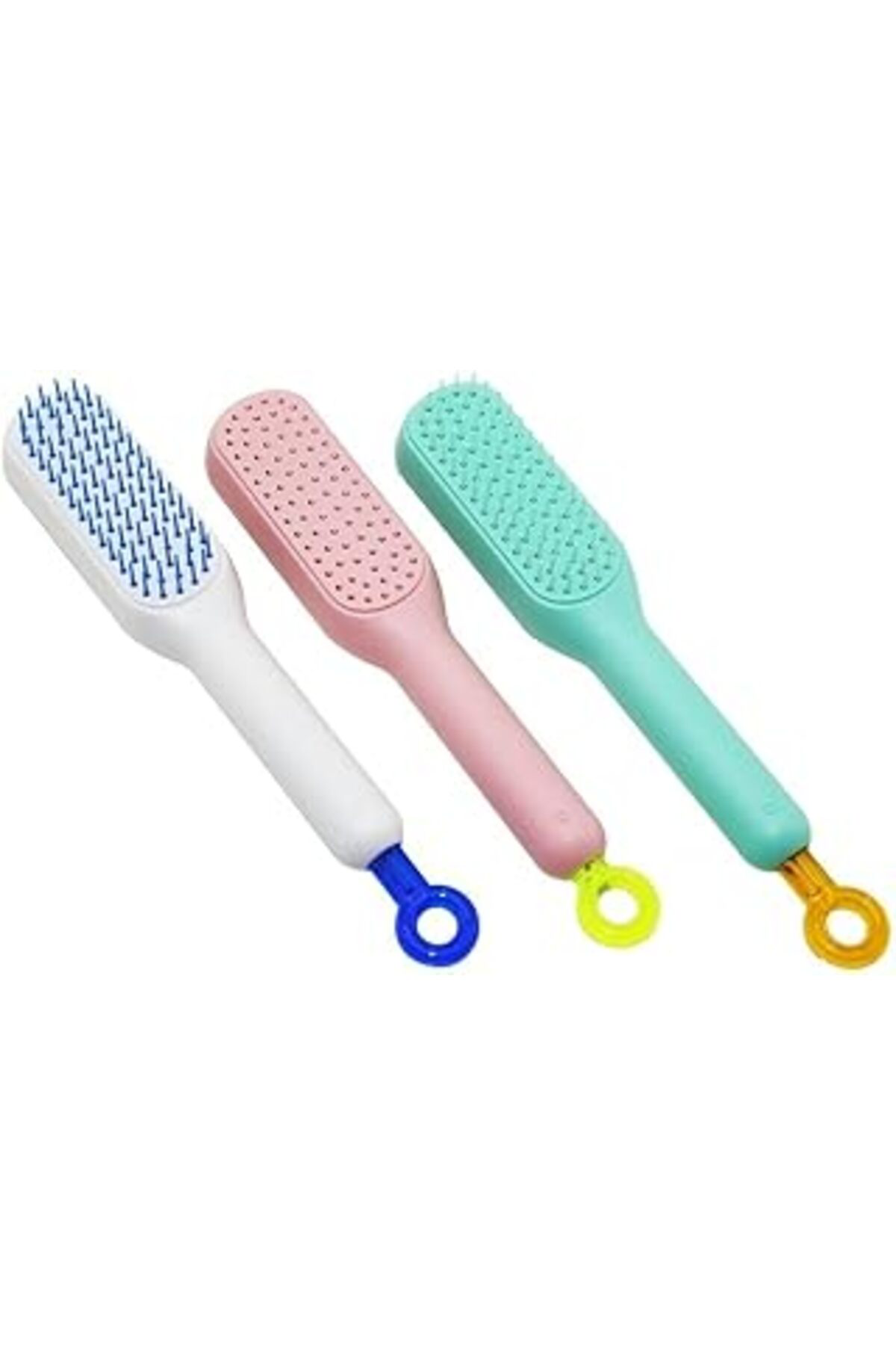 Kolay Temizlenen Saç Fırçası Tarak Fırça Kılı Aç Kapa