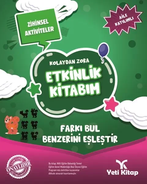 Kolaydan Zora Etkinlik Kitabım - Farkı Bul Benzerini Eşleştir Fiyatı, Yorumları ve Özellikleri
