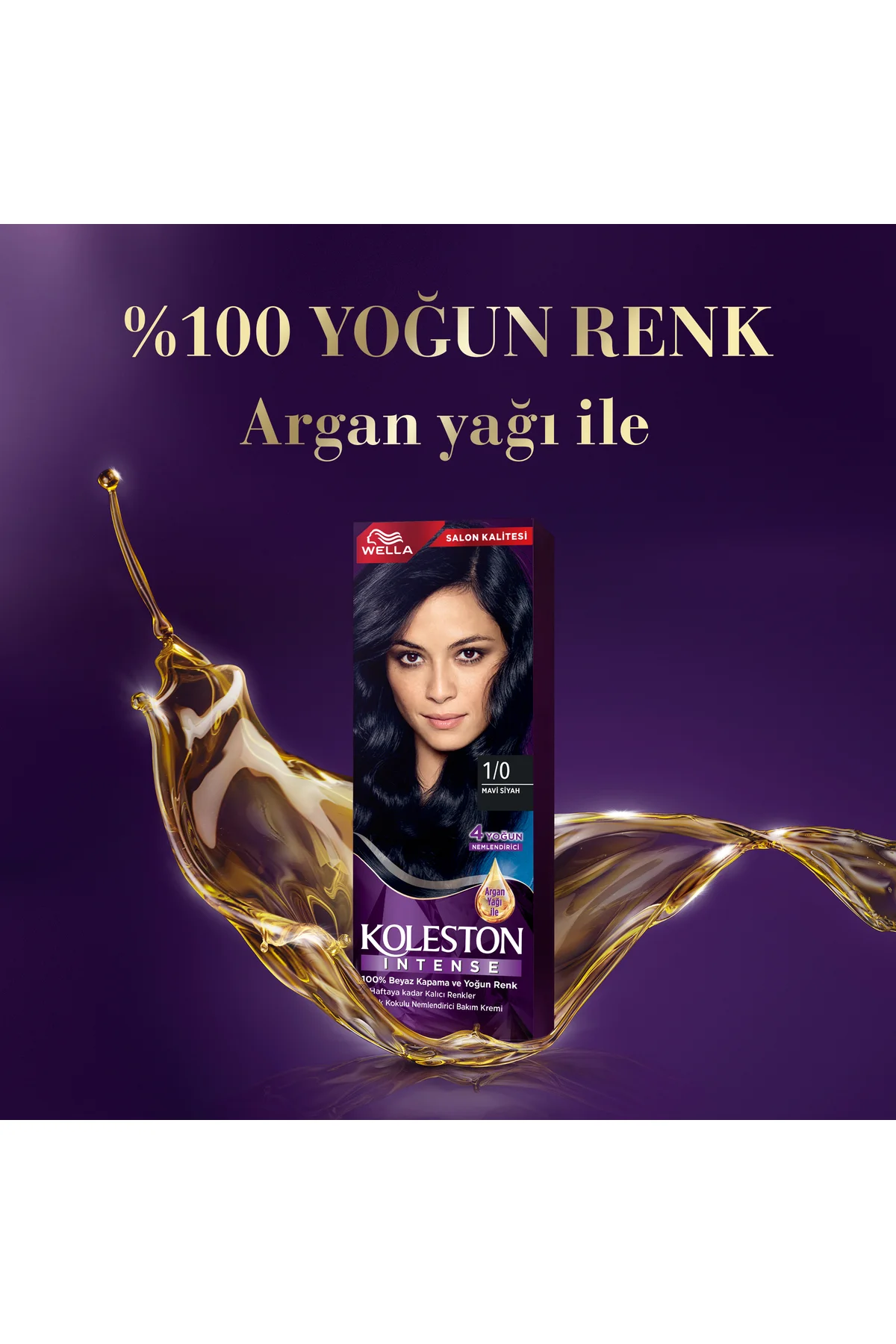 Koleston Intense 1/0 Mavi Siyah Saç Boyası