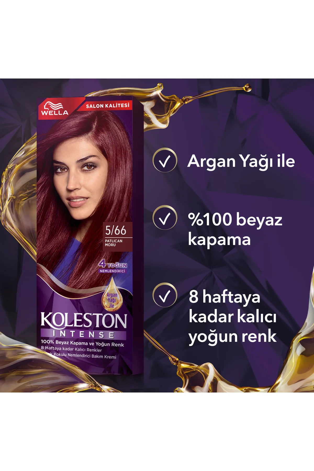 Koleston Intense 5/66 Patlıcan Moru Saç Boyası Koleston Intense 5/66 Patlıcan Moru Saç Boyası