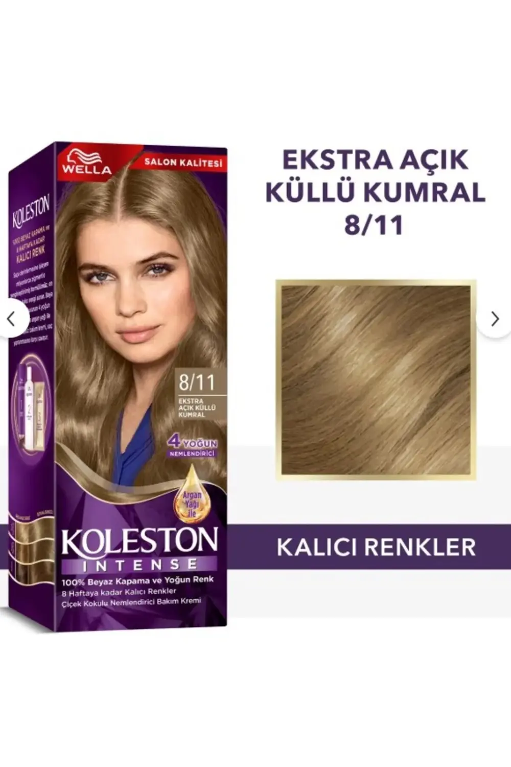 Koleston İntense 8/11 Ekstra Açık Küllü Kumral Saç Boyası