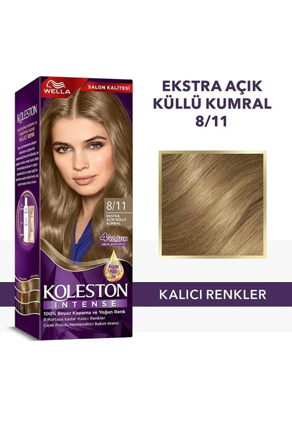 Koleston İntense 8/11 Ekstra Açık Küllü Kumral Saç Boyası