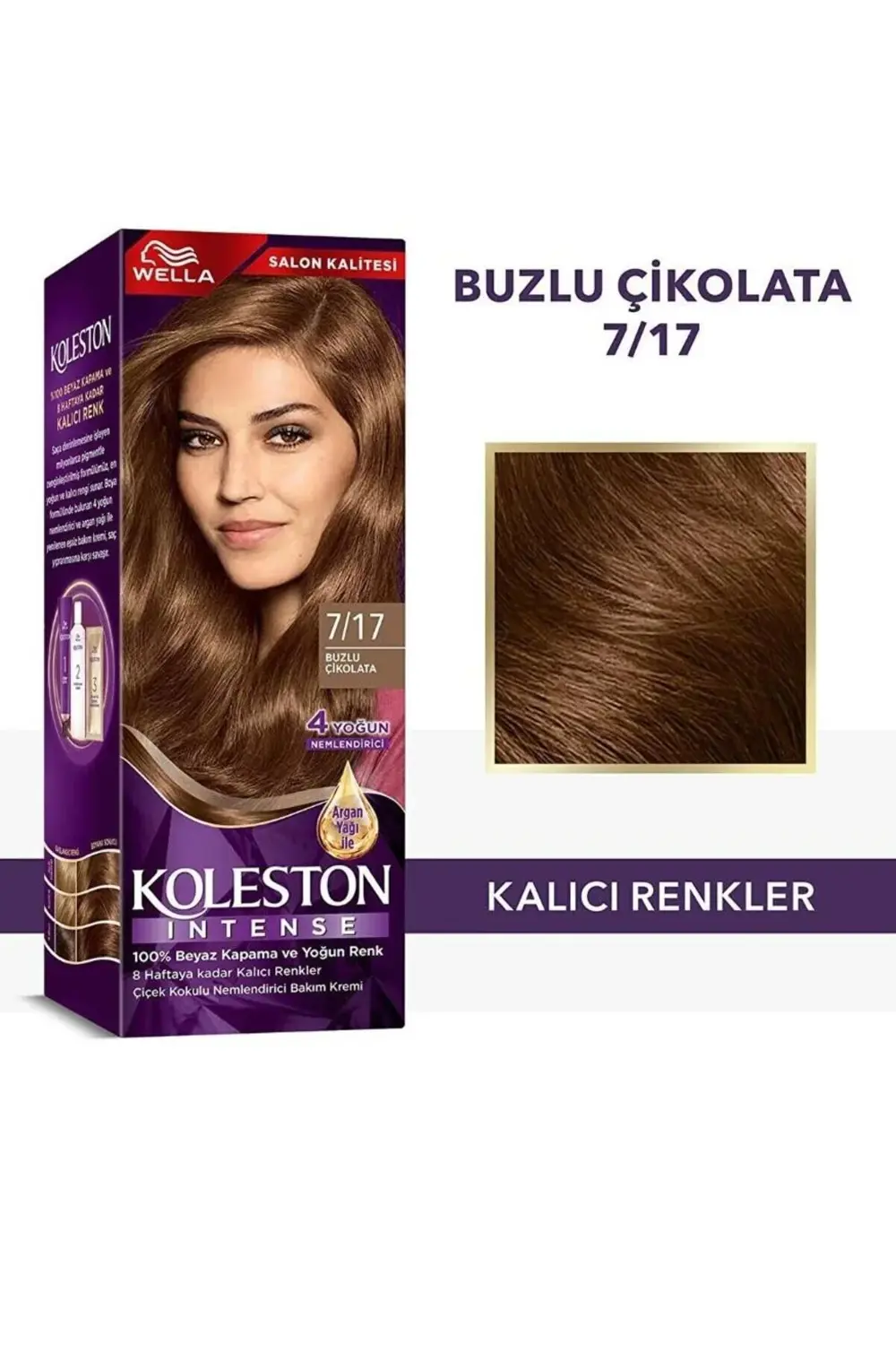 Koleston Intense Saç Boyası 7/17 Buzlu Çikolata - Salon Kalitesi